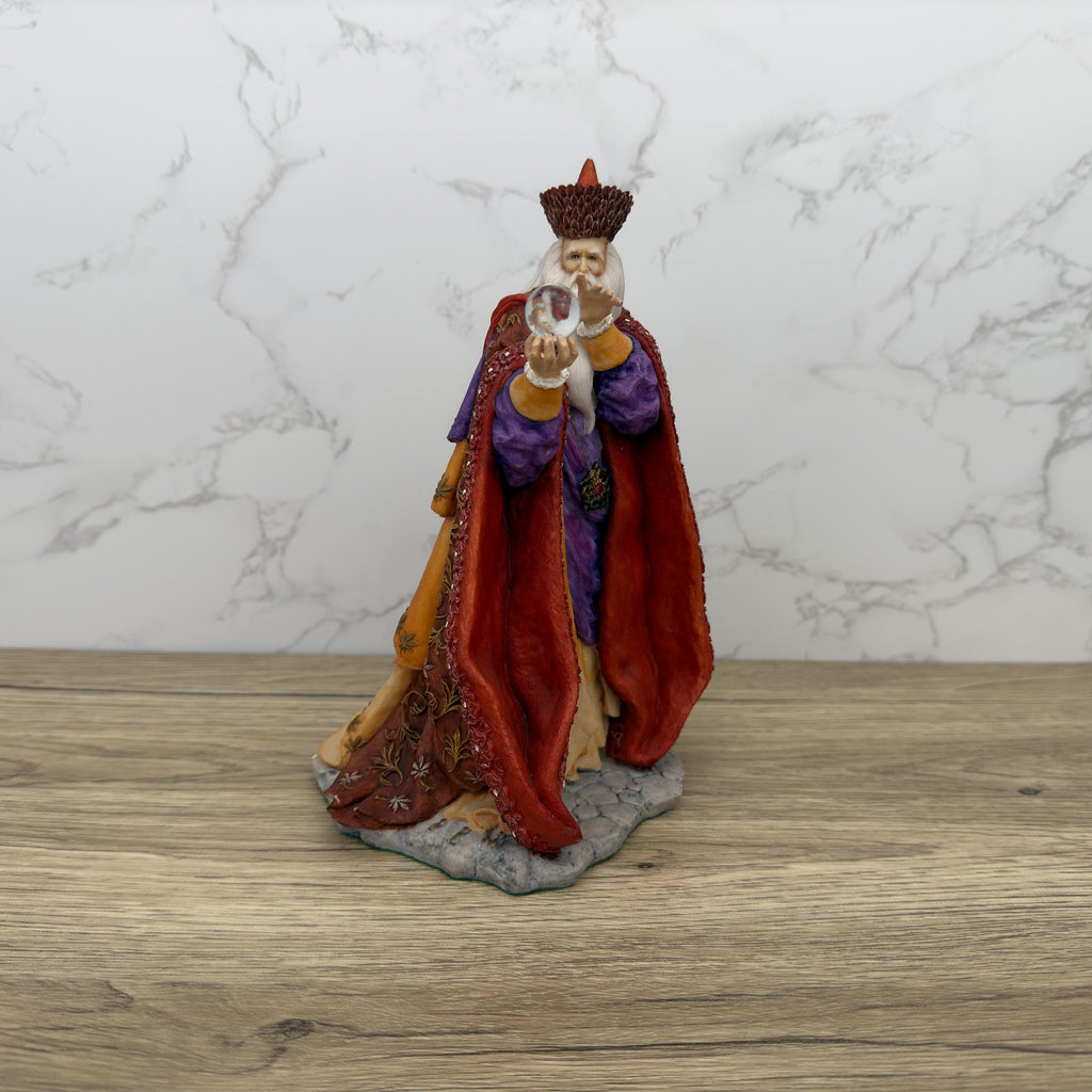 Autumn Wizard Waxifrade Figurine, Holland Studio Craft Hand Painted Staffordshire