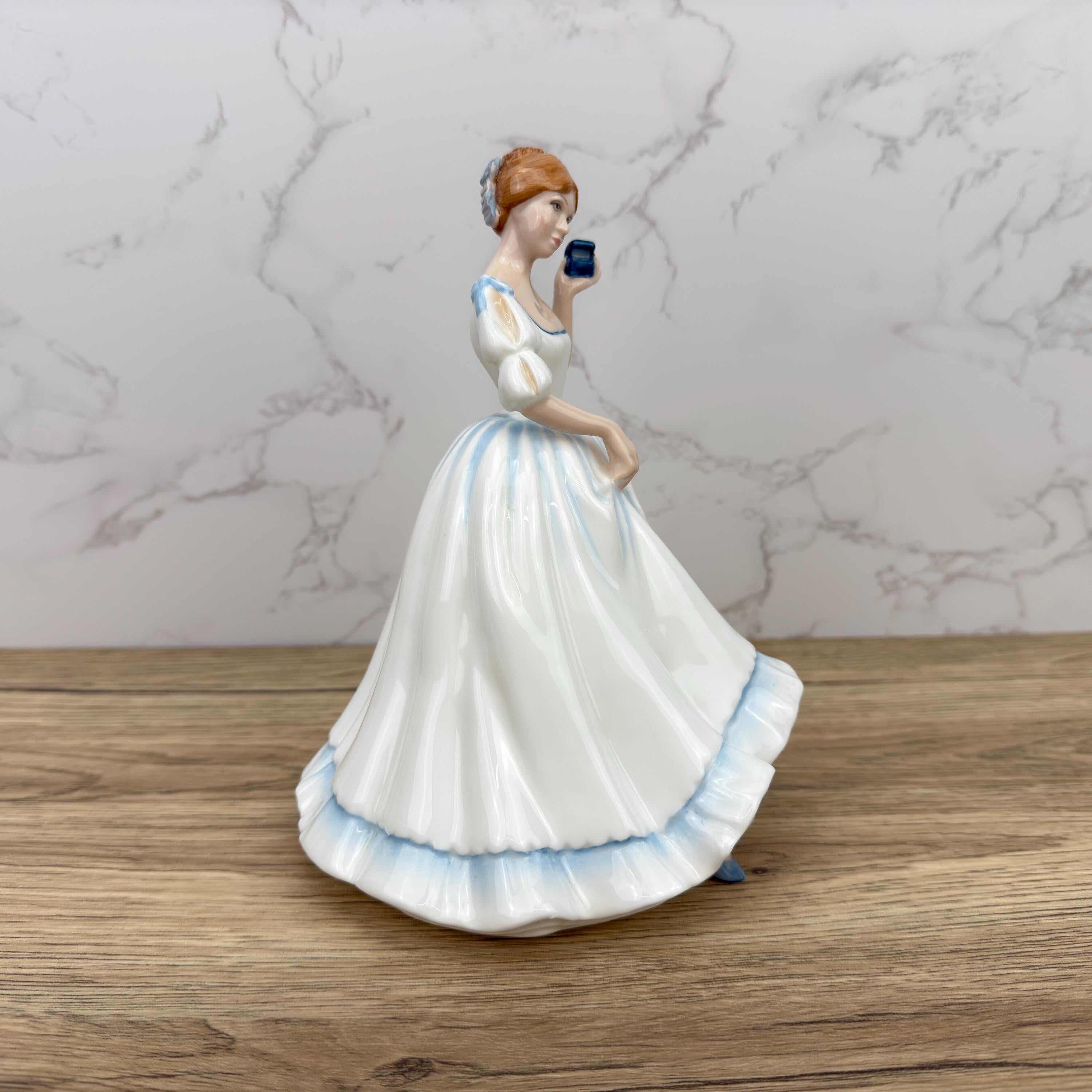Vintage Royal Doulton Figurine PAULA HN3234, New Colourway 1990