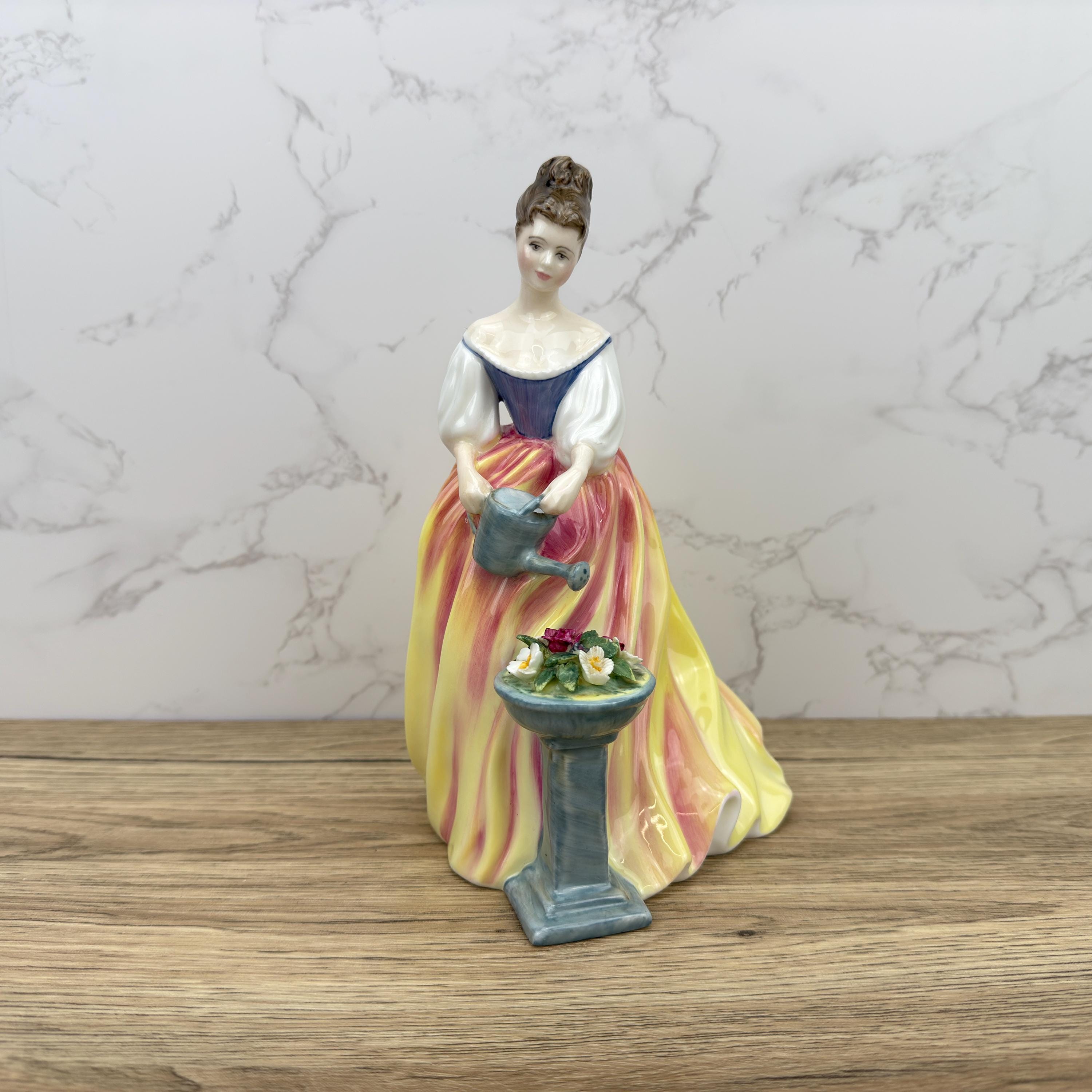 Vintage Royal Doulton Figurines, Large Porcelain Figure, ALEXANDRA, HN3286, Lady Watering Flowers, Stunning Pretty Ladies Collectible Gifts