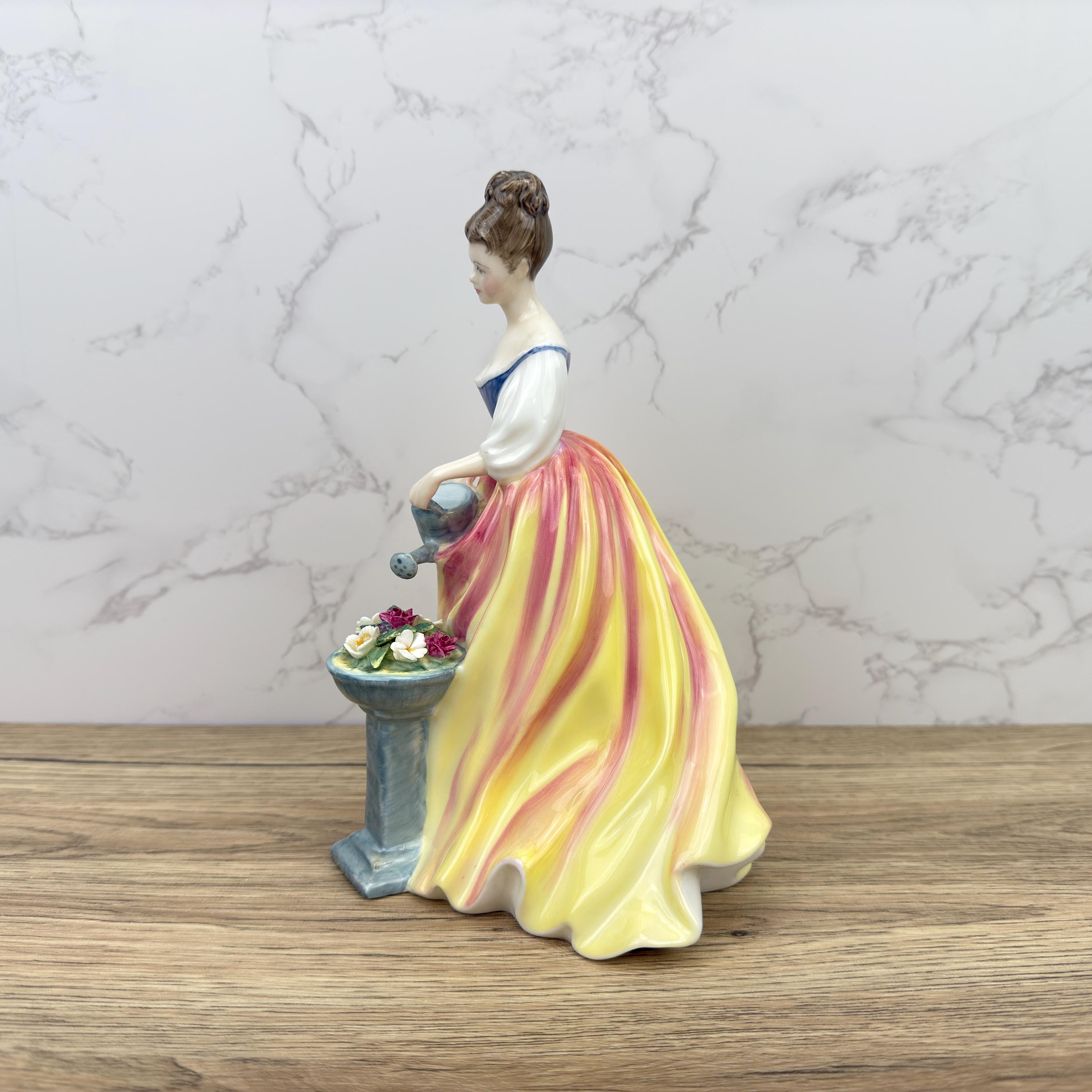 Vintage Royal Doulton Figurines, Large Porcelain Figure, ALEXANDRA, HN3286, Lady Watering Flowers, Stunning Pretty Ladies Collectible Gifts