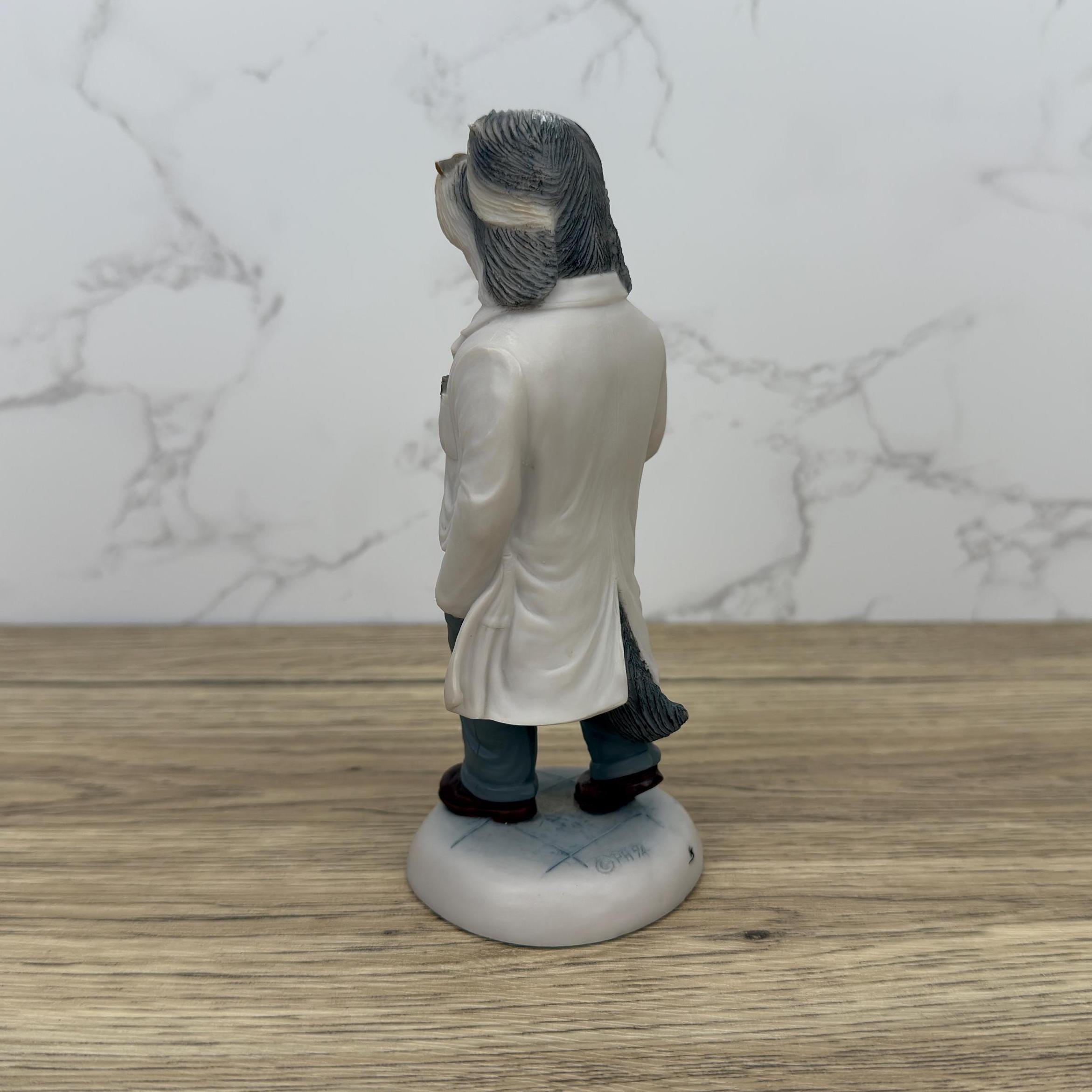 Robert Harrop Doggie People Bearded Collie Doctor Figurine, CC73 Limited Edition