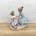 Vintage NAO Lladro Porcelain Figurine, Two Girls with Doll
