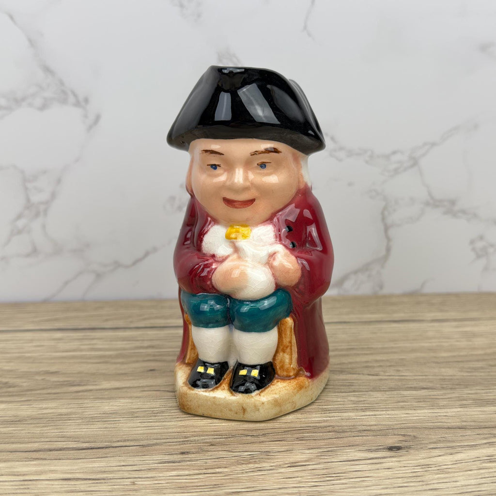 Vintage Porcelain Toby Jug, Collectible Character Jug, Made in England