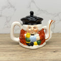 Collectible Toby Character Teapot, Small Double Sided Decor