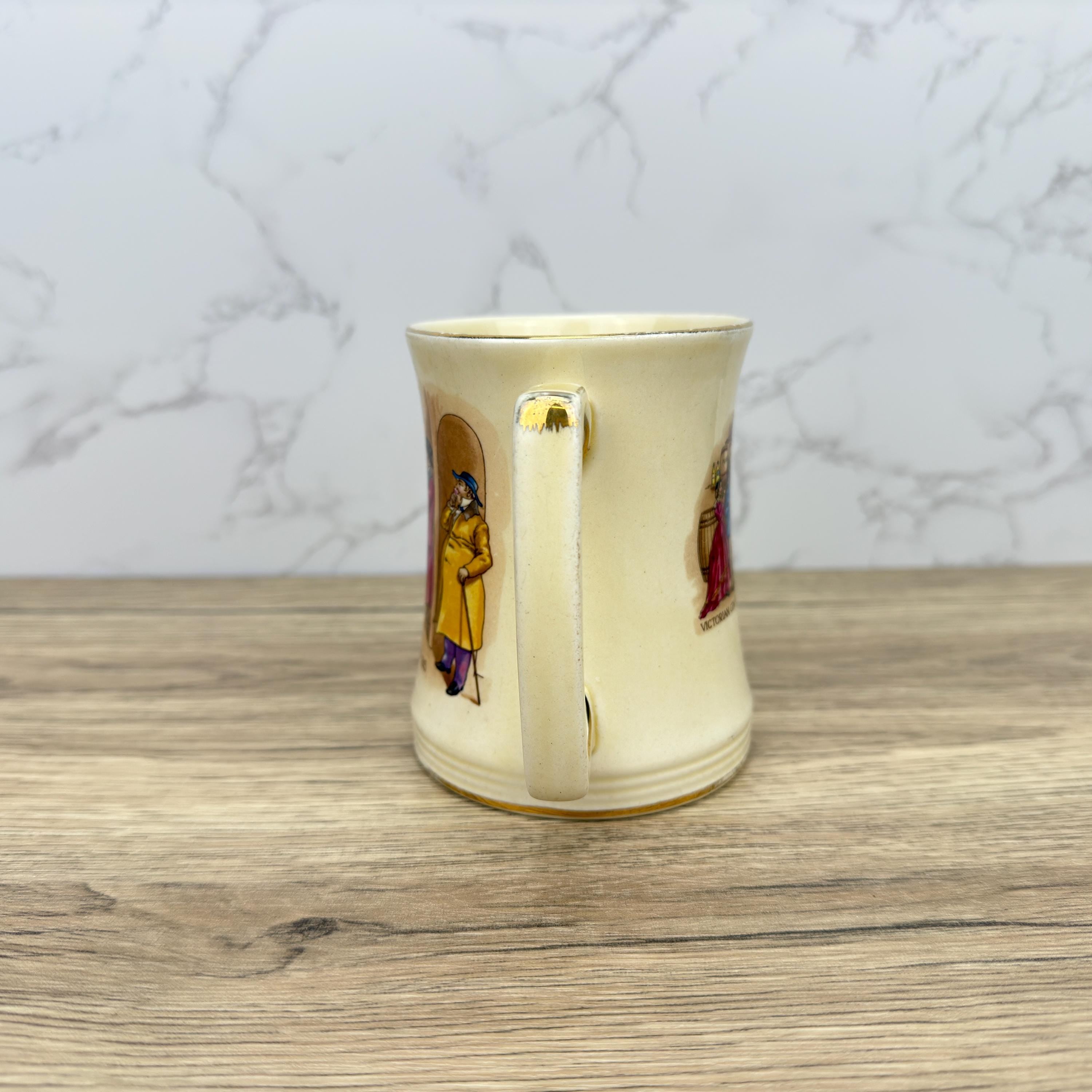 Vintage Royal Winton Tankard Mug, Regency Scene, Made in England