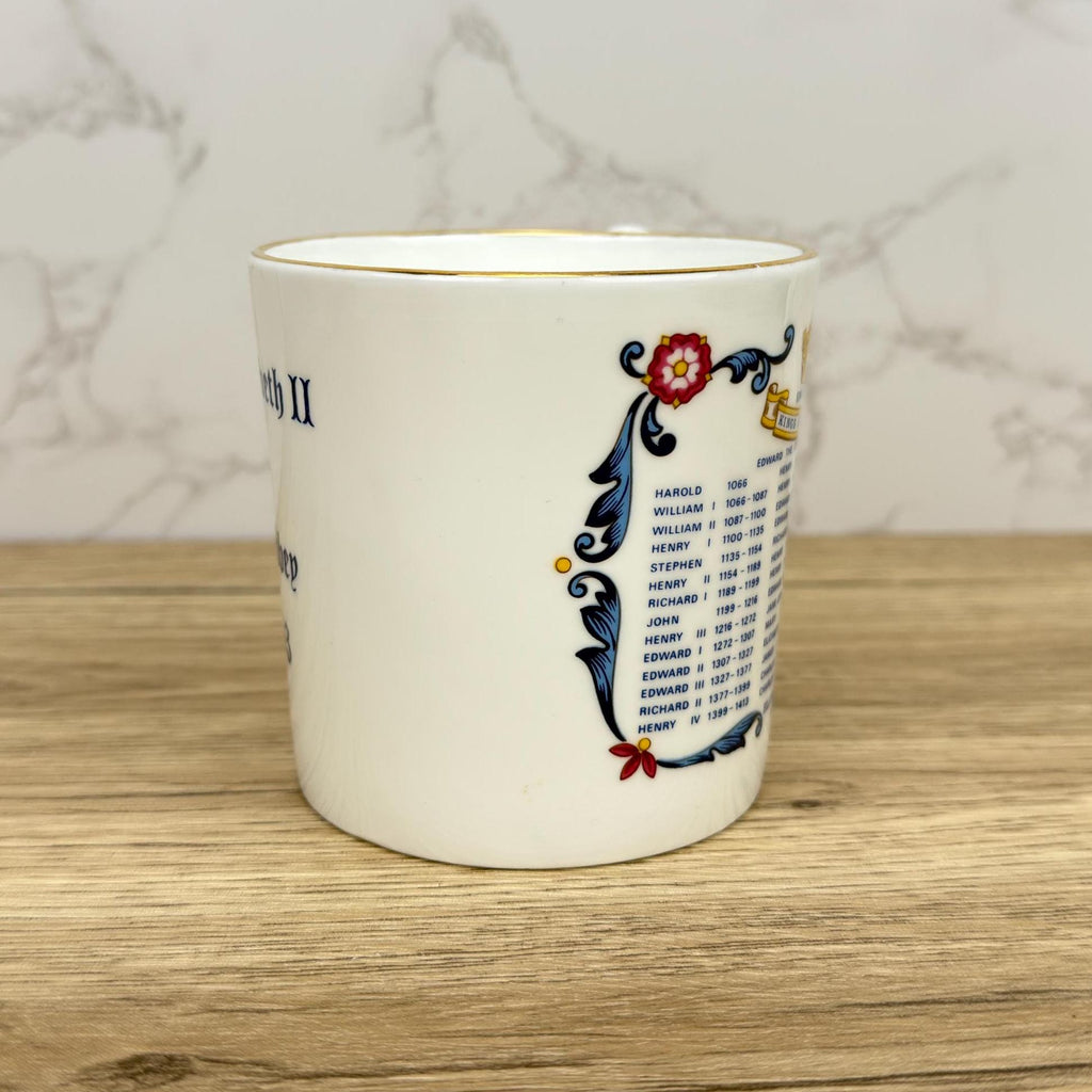 Vintage Aynsley Queen Elizabeth II Coronation Mug, Royal Memorabilia