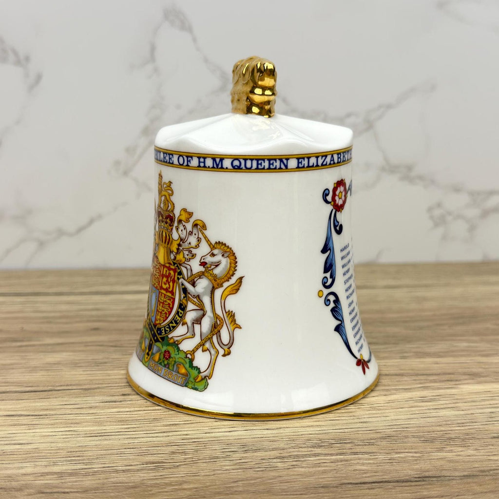 Aynsley Queen Elizabeth II Silver Jubilee Bell, Fine Bone China 1977