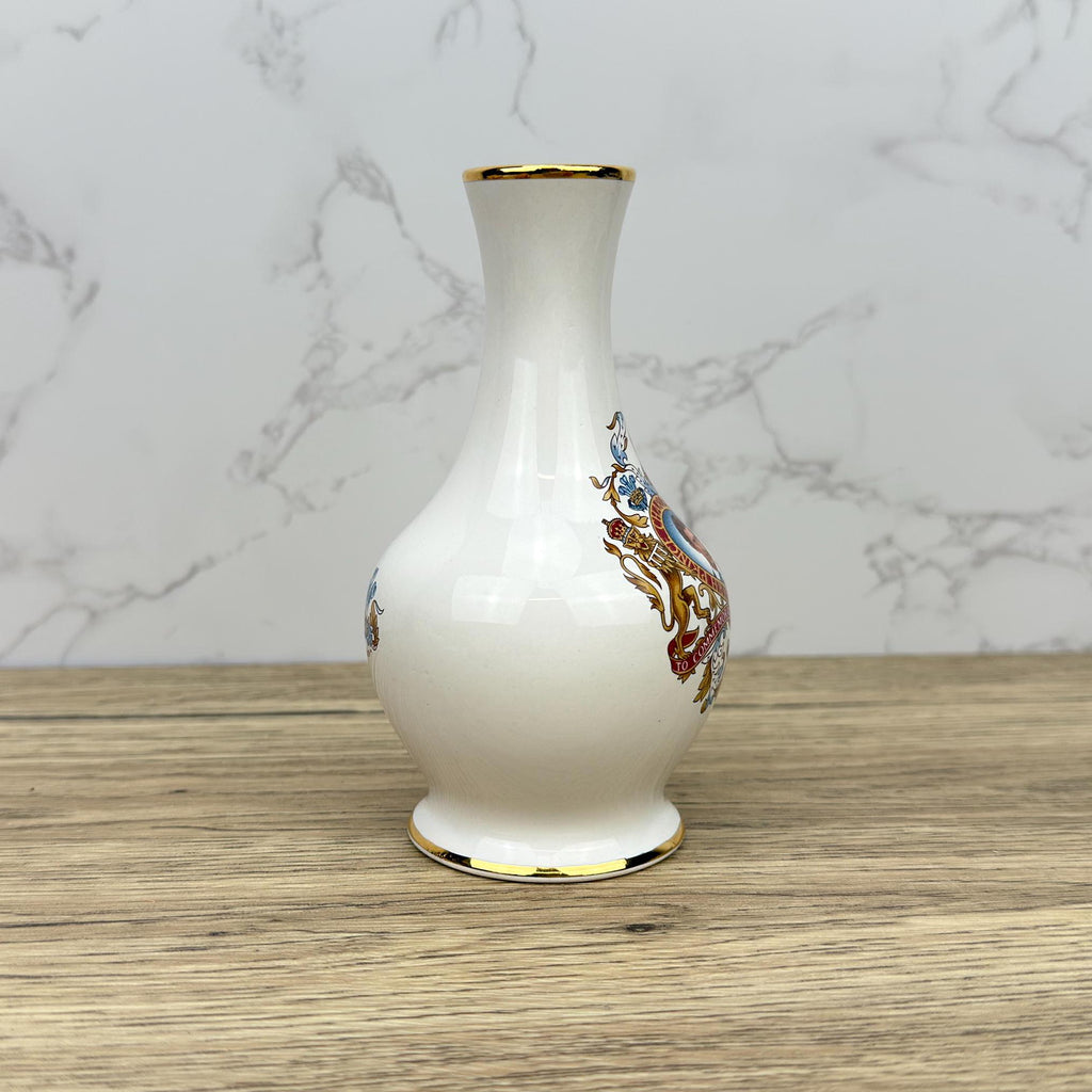 Vintage Royal Worcester Charles and Diana Wedding Bud Vase