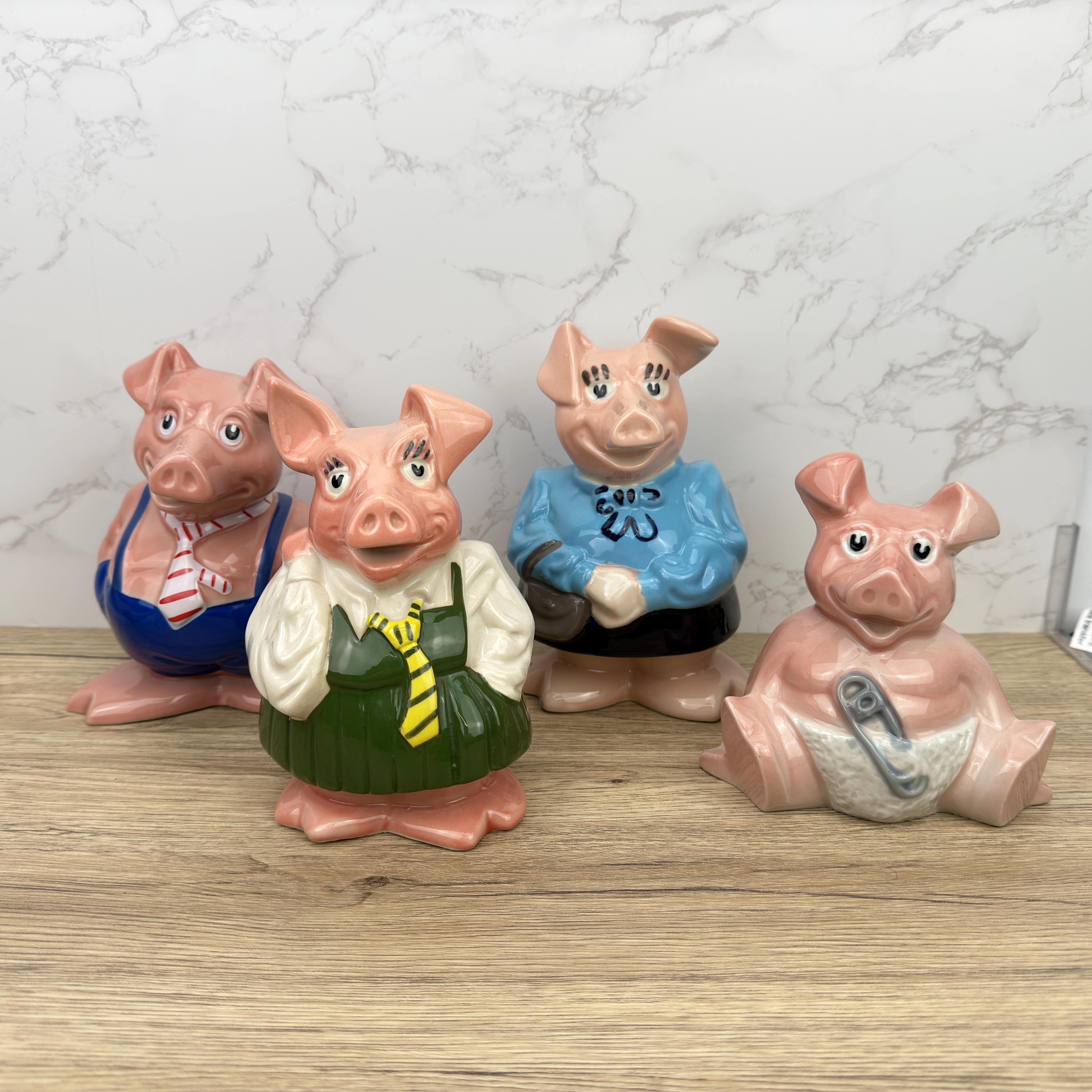 Wade Ceramic Piggy Bank, England Nat West, Vintage Pottery Collectible