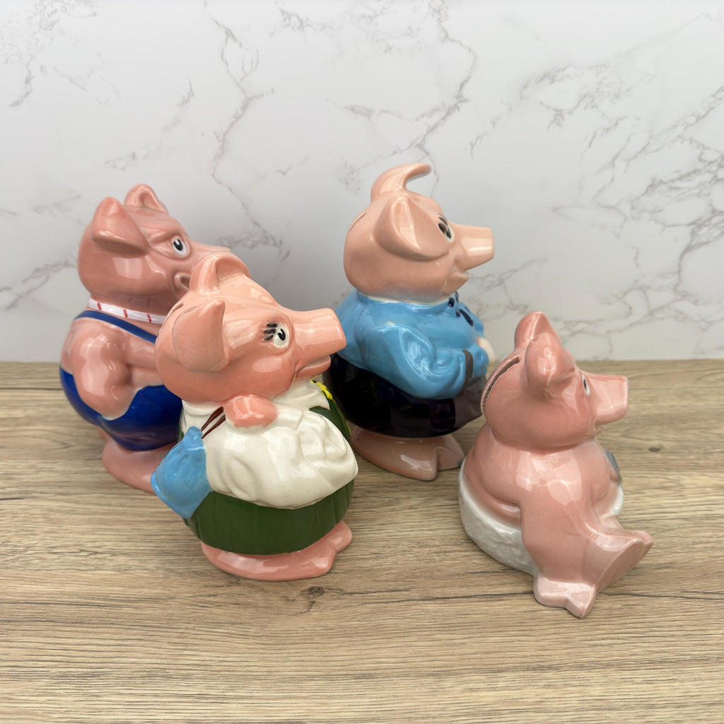 Wade Ceramic Piggy Bank, England Nat West, Vintage Pottery Collectible