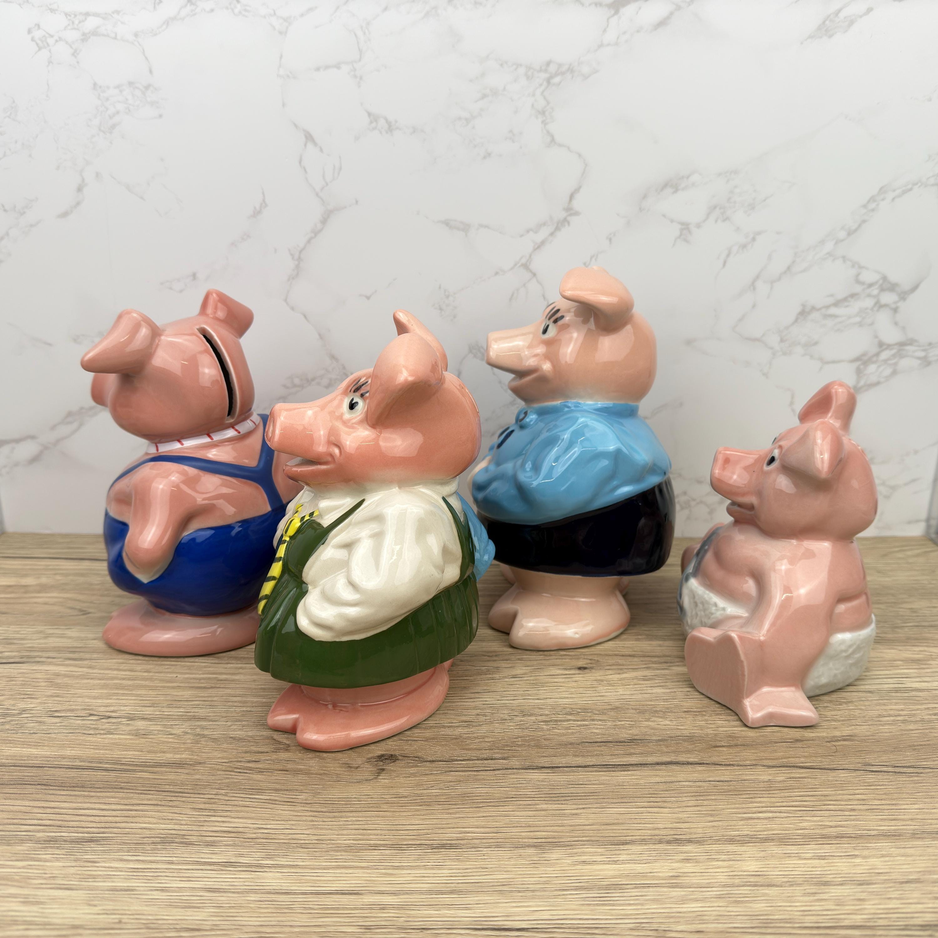 Wade Ceramic Piggy Bank, England Nat West, Vintage Pottery Collectible