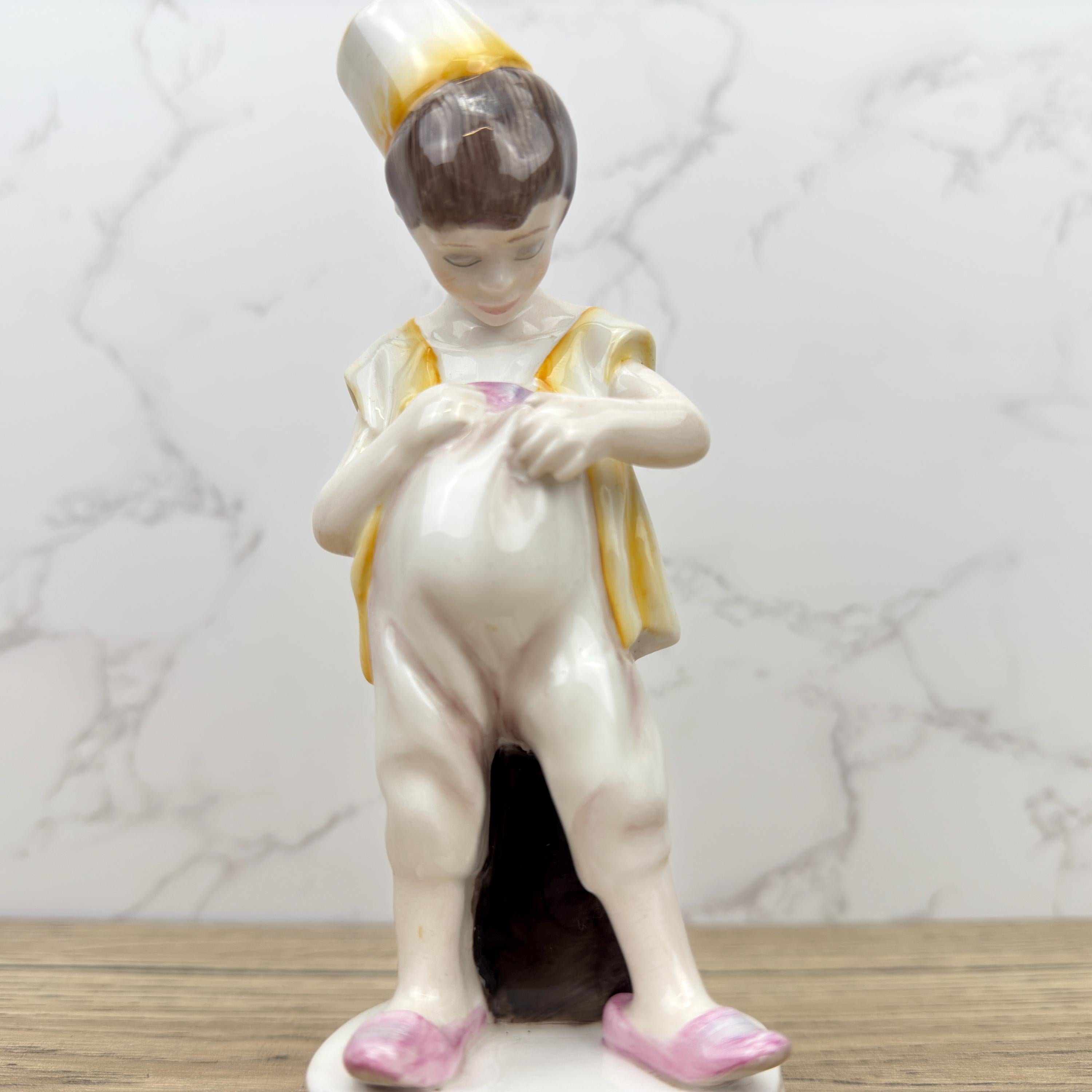 Vintage Welsh Bone China Pup Figurine, Collectible Shelf Decor