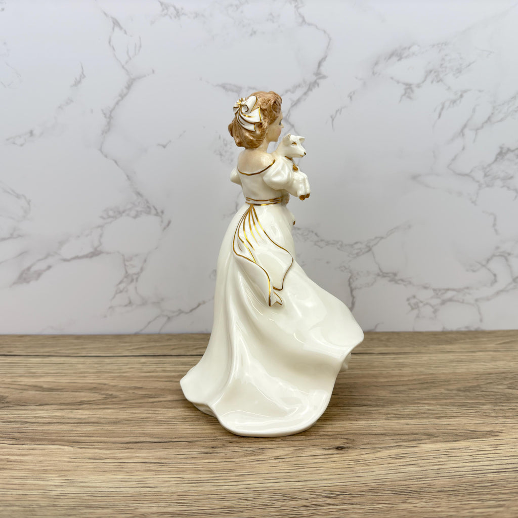 Vintage Royal Doulton Figurine, Lambing Time HN3855, Hand Painted Porcelain