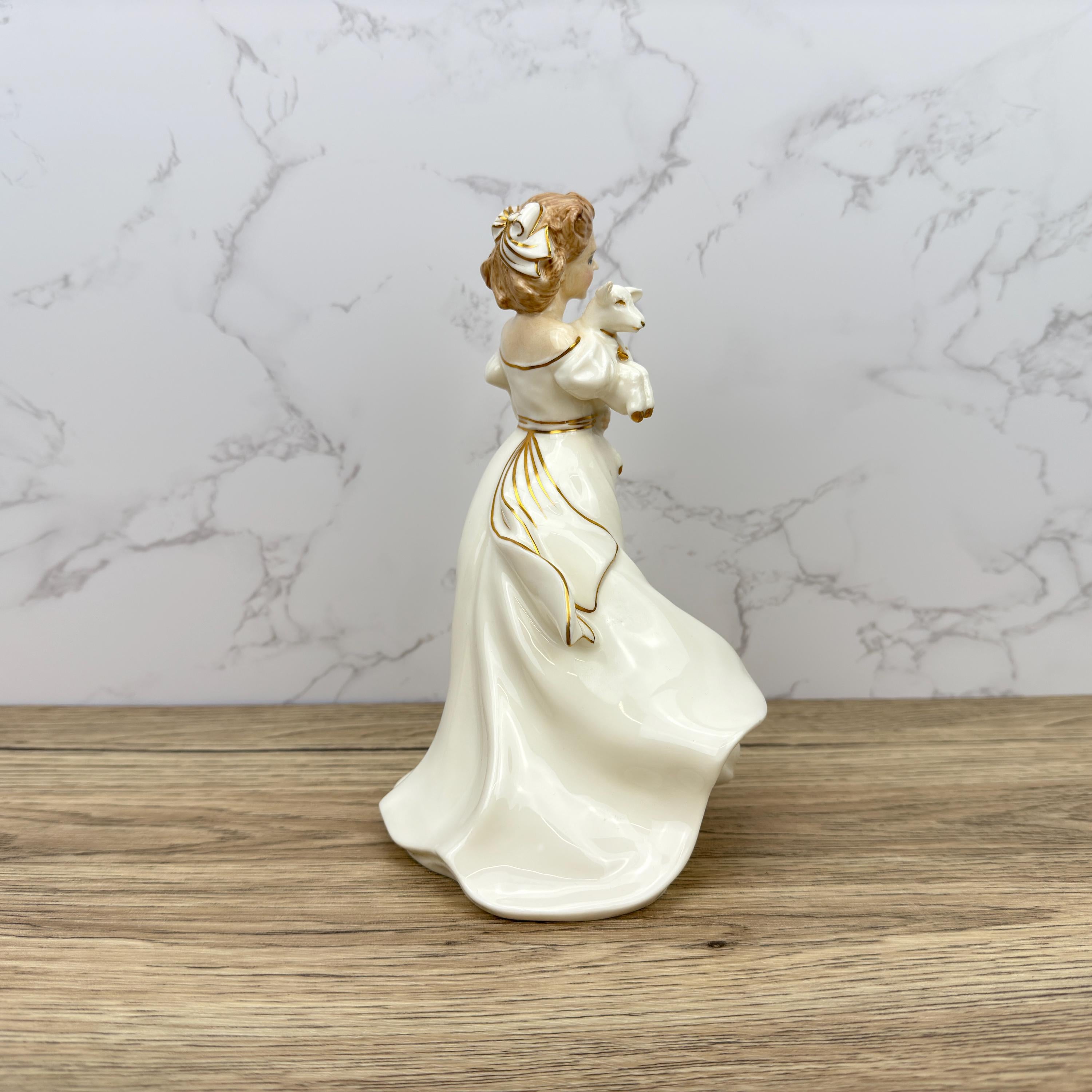 Vintage Royal Doulton Figurine, Lambing Time HN3855, Hand Painted Porcelain