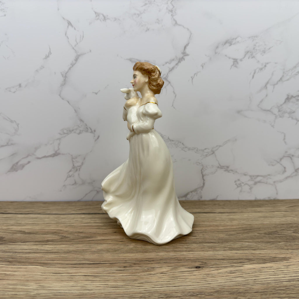 Vintage Royal Doulton Figurine, Lambing Time HN3855, Hand Painted Porcelain