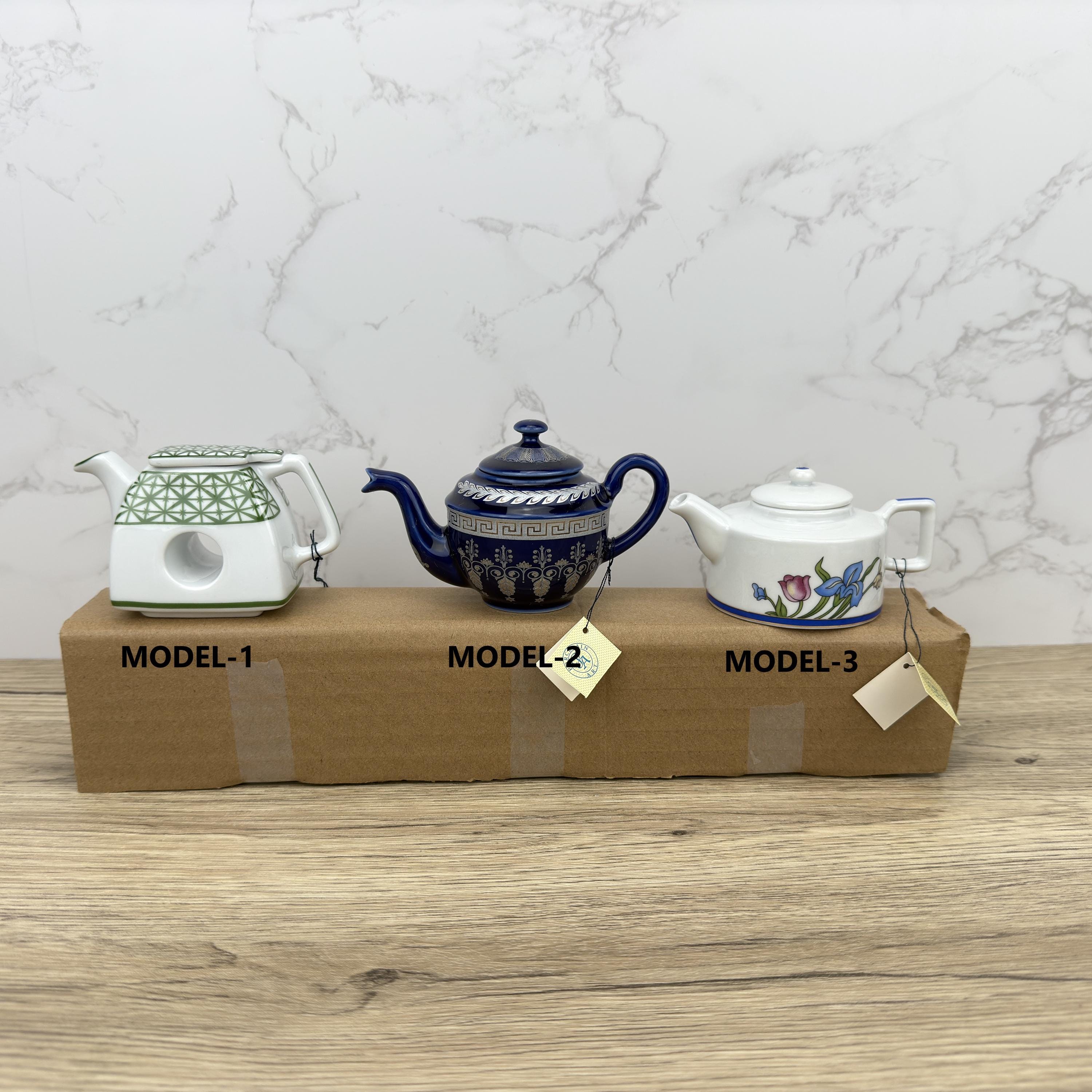 Porcelain Art Miniature Teapot, Home Kitchen Decor