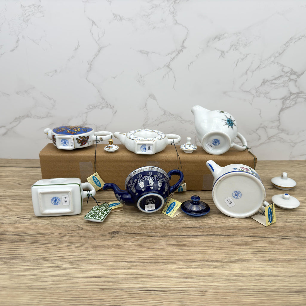Porcelain Art Miniature Teapot, Home Kitchen Decor