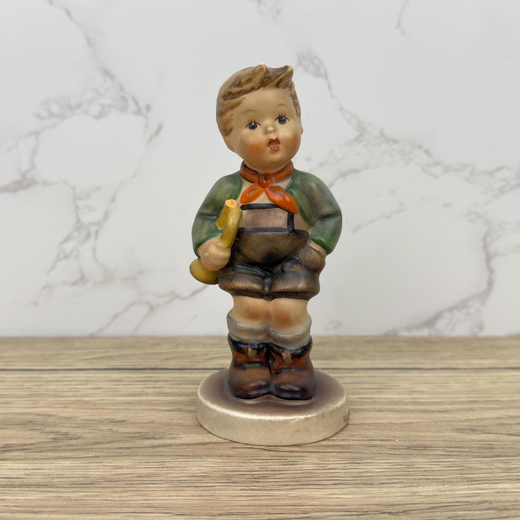 Vintage Goebel Hummel Little Musician Figurine, Western Germany (Damaged)