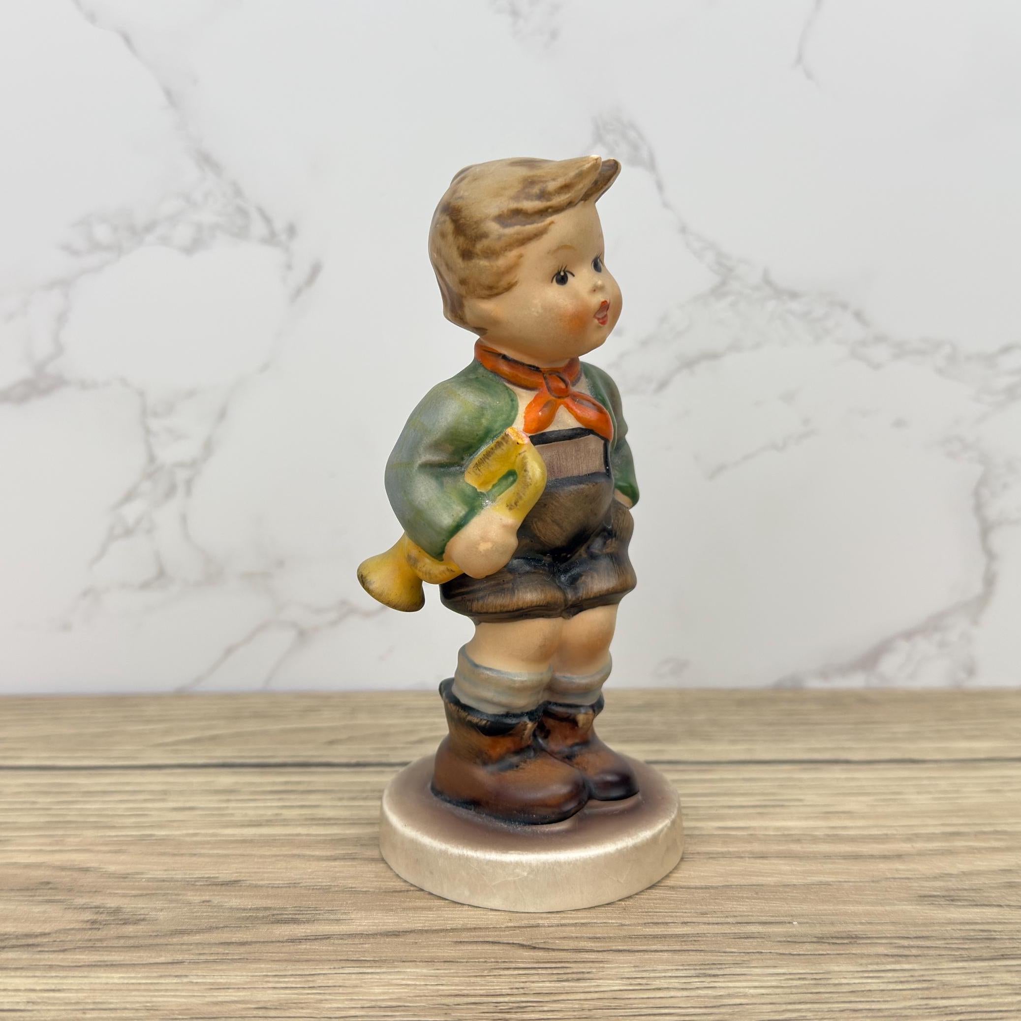 Vintage Goebel Hummel Little Musician Figurine, Western Germany (Damaged)
