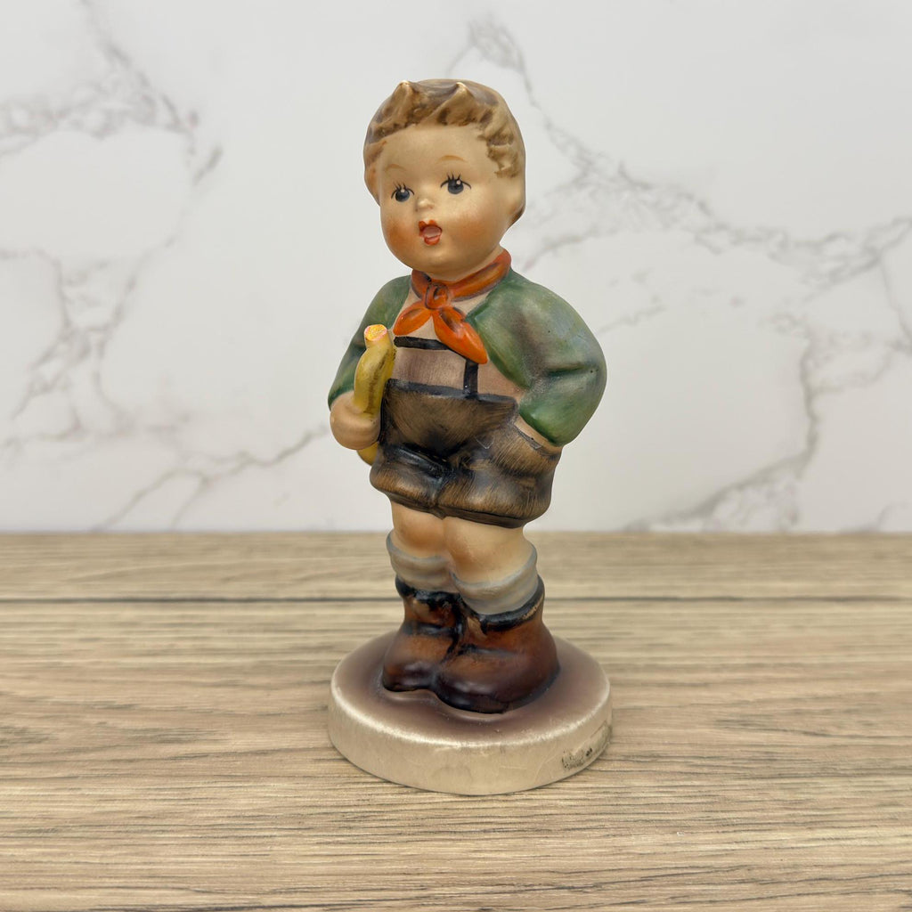 Vintage Goebel Hummel Little Musician Figurine, Western Germany (Damaged)