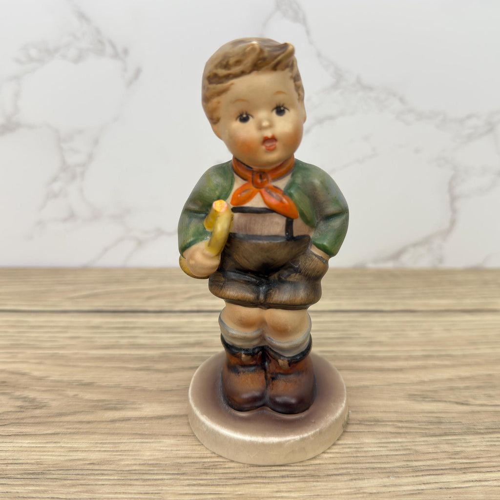 Vintage Goebel Hummel Little Musician Figurine, Western Germany (Damaged)