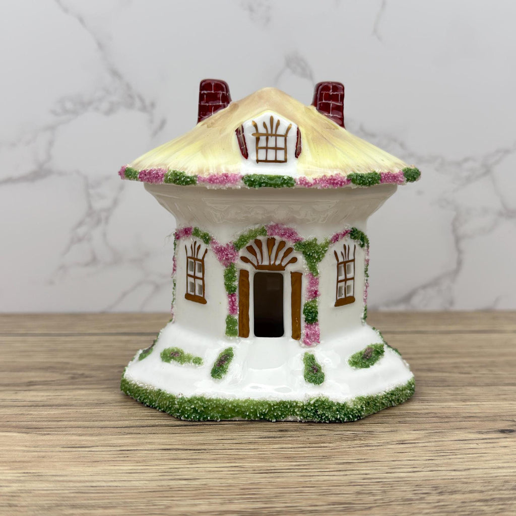 Vintage Coalport Porcelain Cottage, Thatched Roof, Fine Bone China House