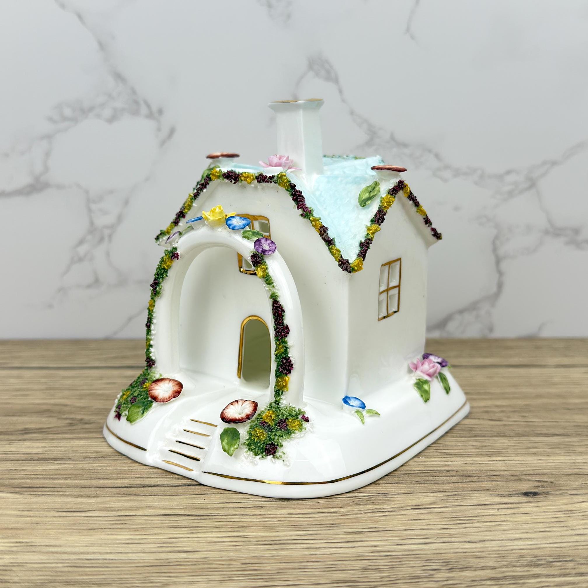 Coalport THE BOWER Porcelain Village House Figurine, British Made