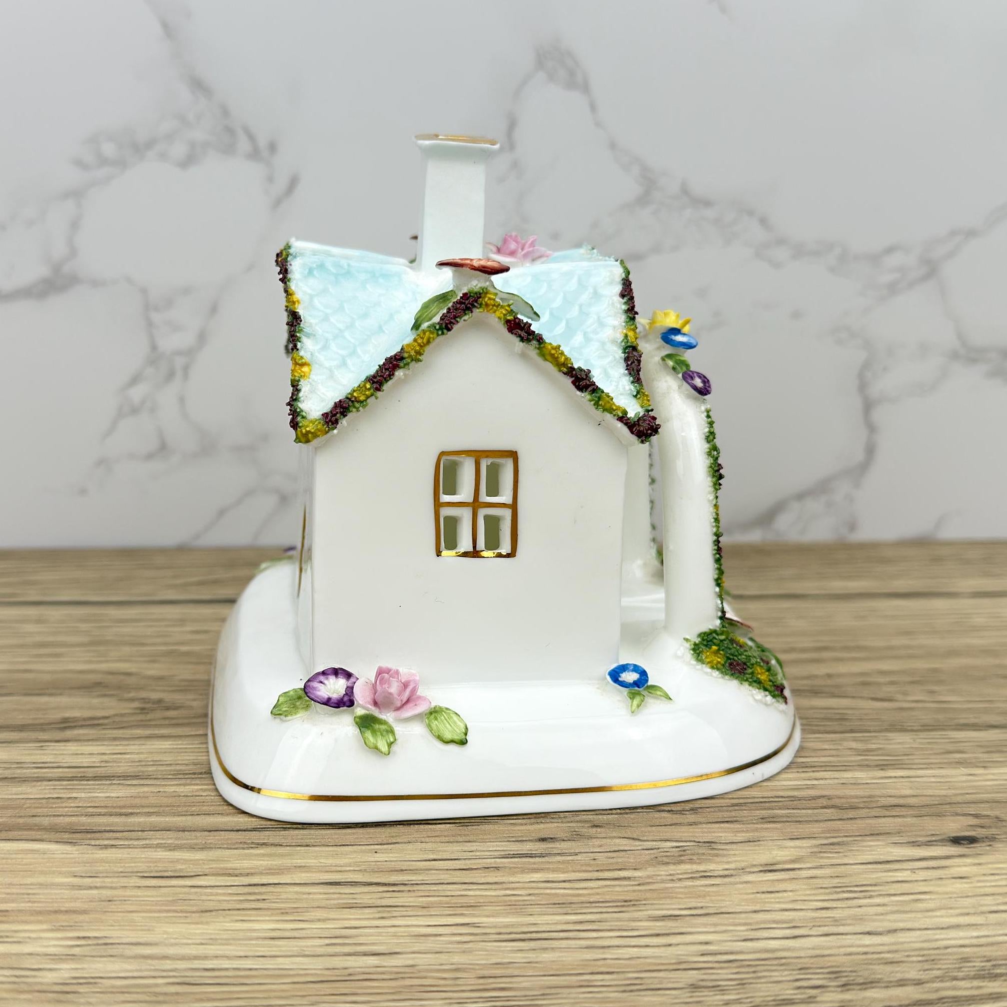 Coalport THE BOWER Porcelain Village House Figurine, British Made