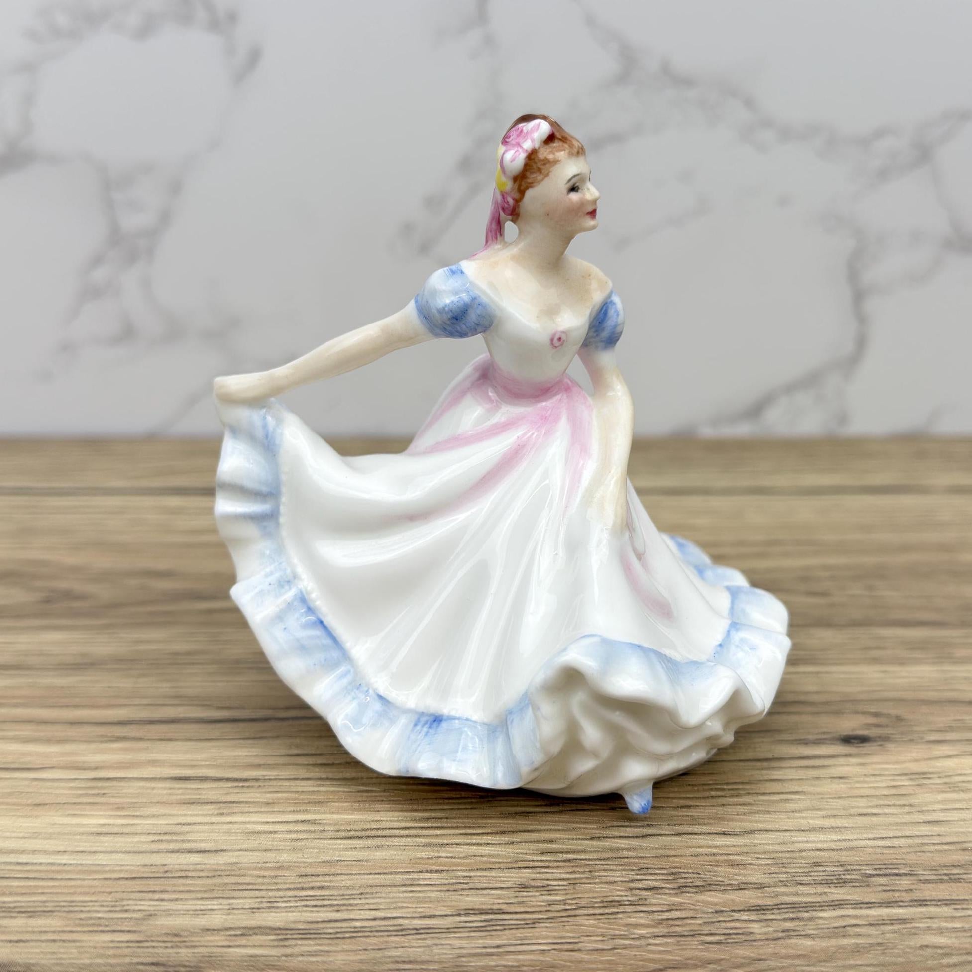 Vintage Royal Doulton Ninette Figurine HN3215, Bone China Lady