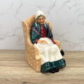 Vintage Royal Doulton Figurine, Forty Winks HN1974, Fine Bone China Grandma