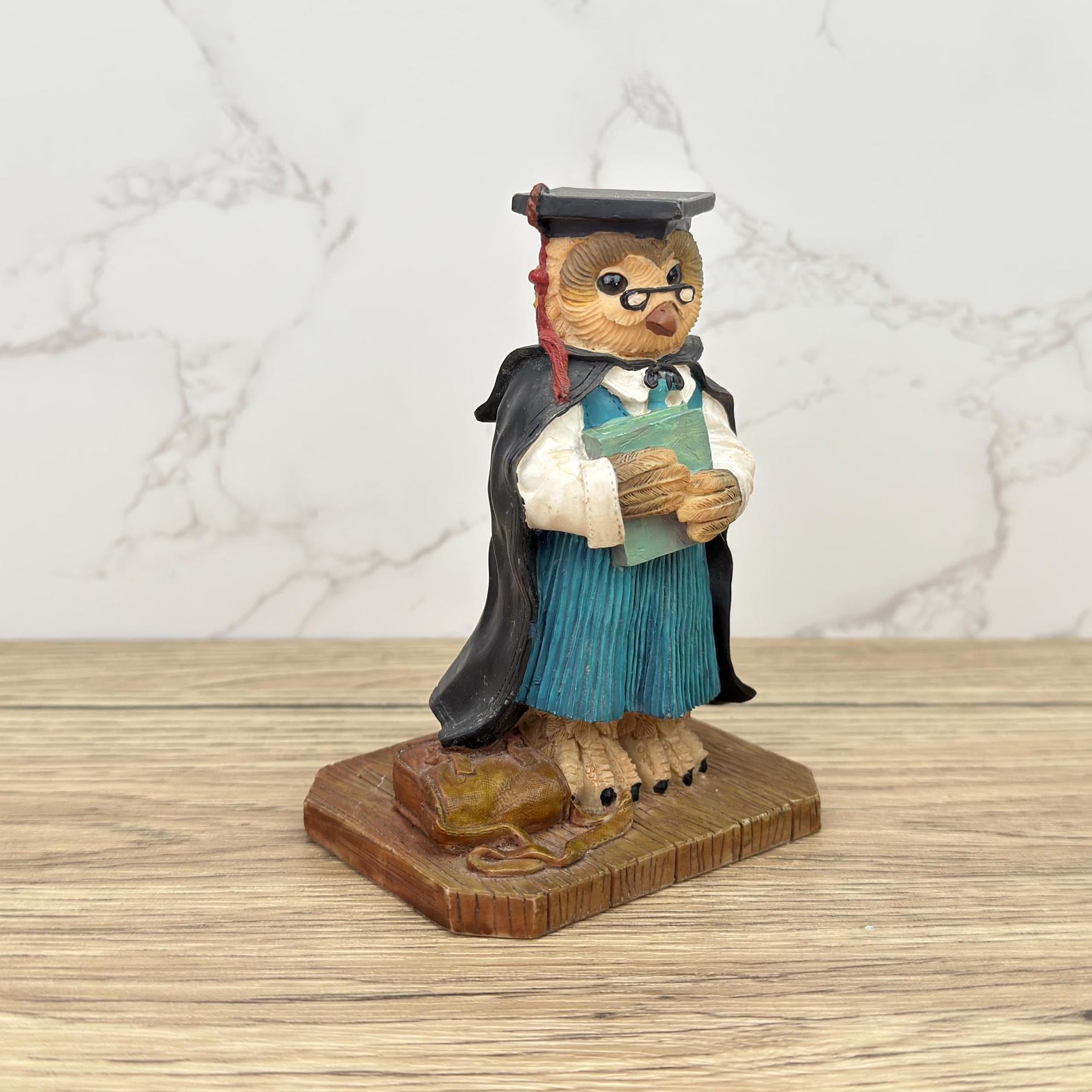 Leonardo Collection Resin Scholar Owl Figurine, Osbourne Collectible