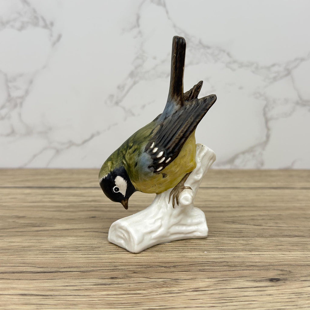Vintage Goebel Hummel Titmouse Porcelain Bird Figurines, Western Germany