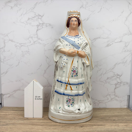 Antique Staffordshire Queen Victoria Figure, 1887 Golden Jubilee