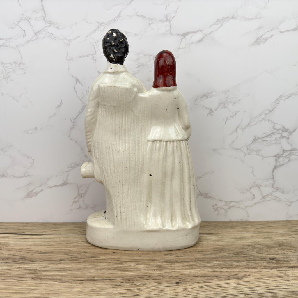 Victorian Staffordshire Prince and Princess Figurine, 1860 Royalty Display
