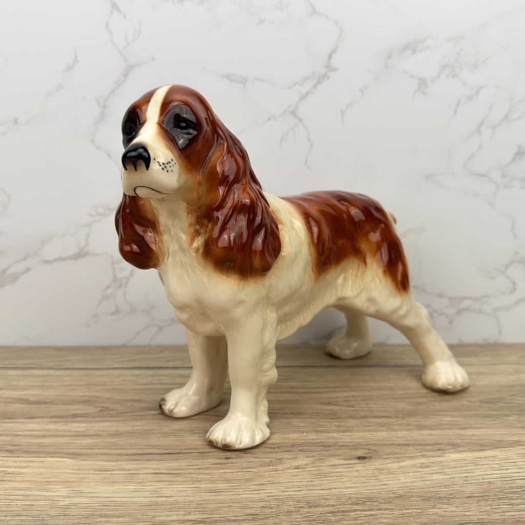 Vintage Coopercraft Ceramic Springer Spaniel Figurine, England