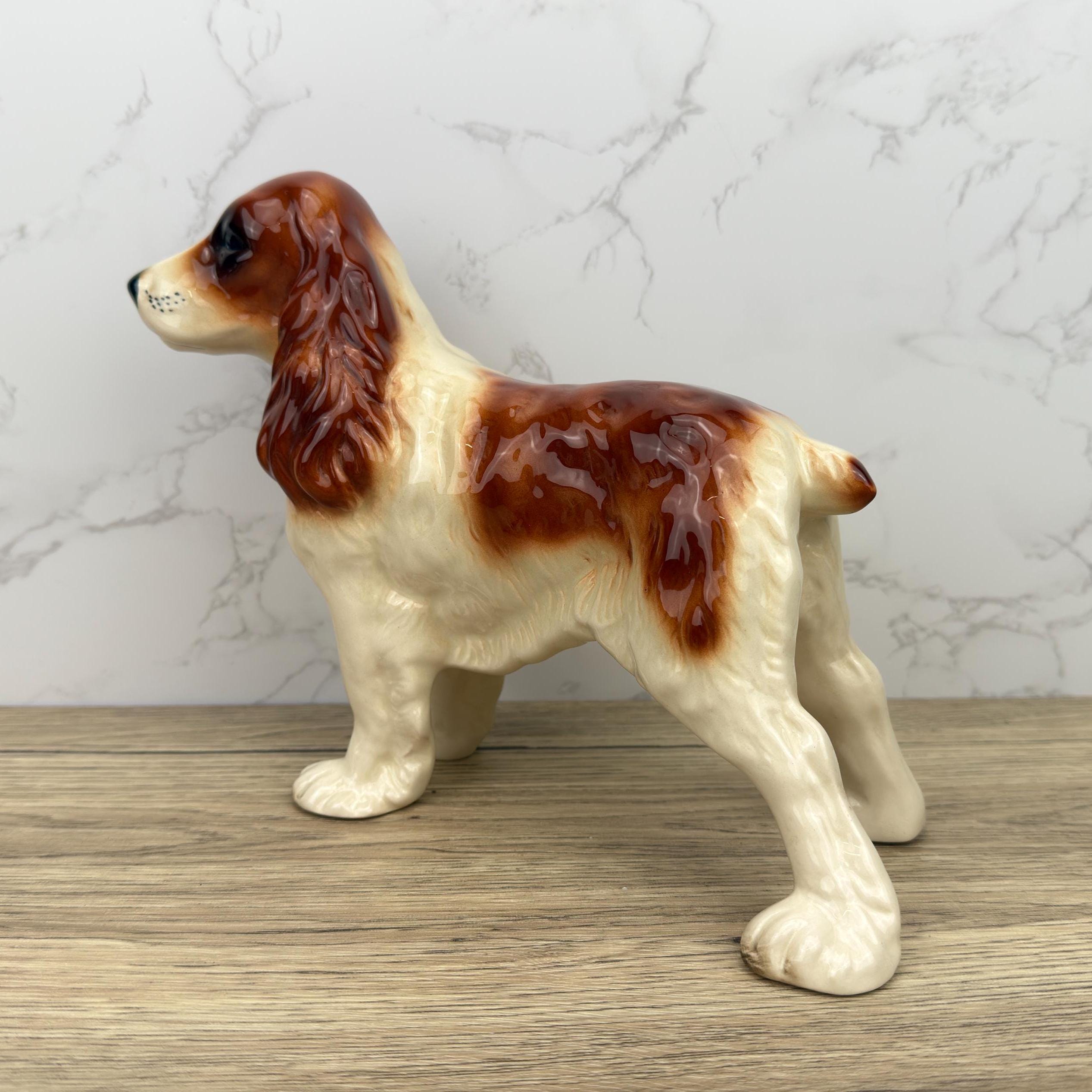 Vintage Coopercraft Ceramic Springer Spaniel Figurine, England