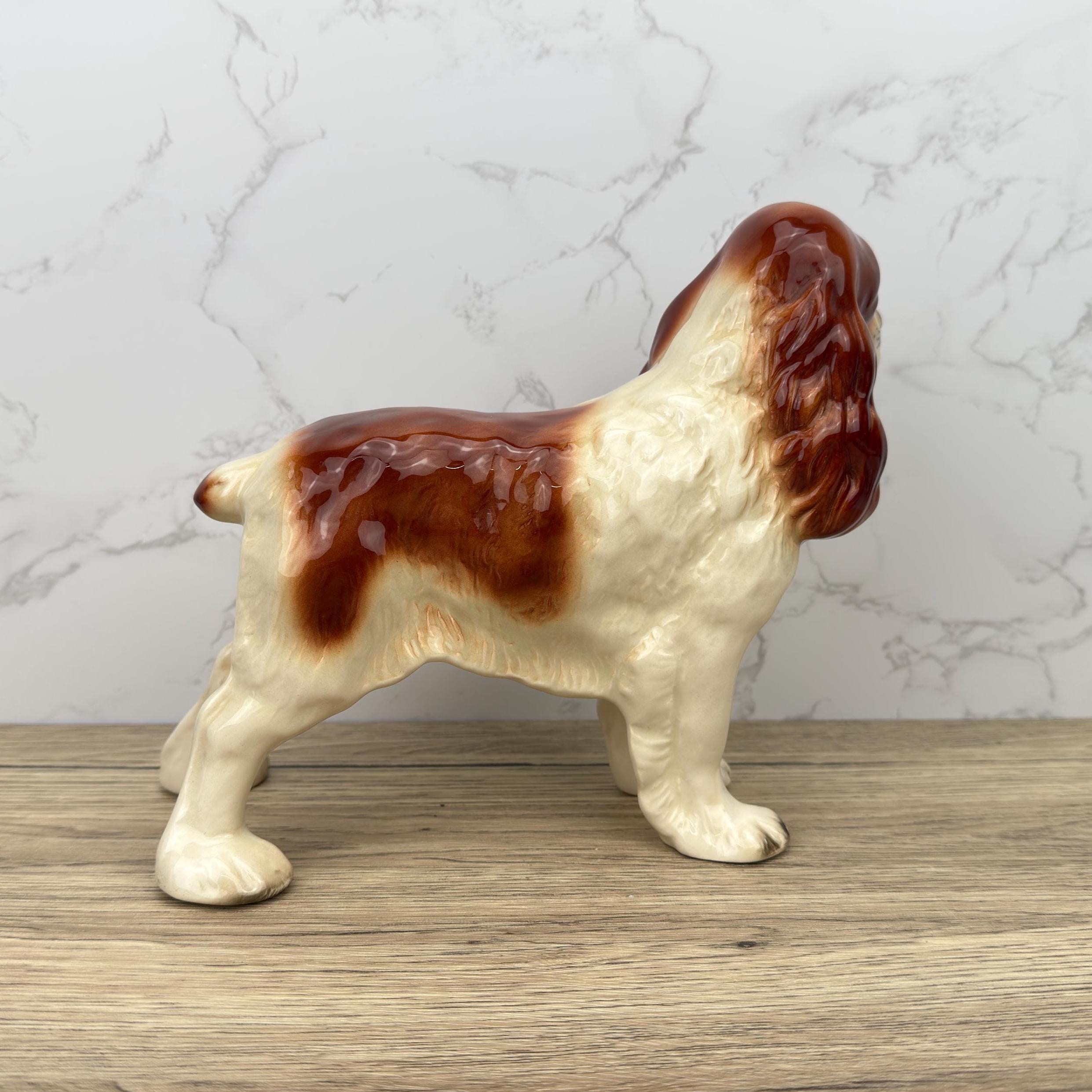 Vintage Coopercraft Ceramic Springer Spaniel Figurine, England