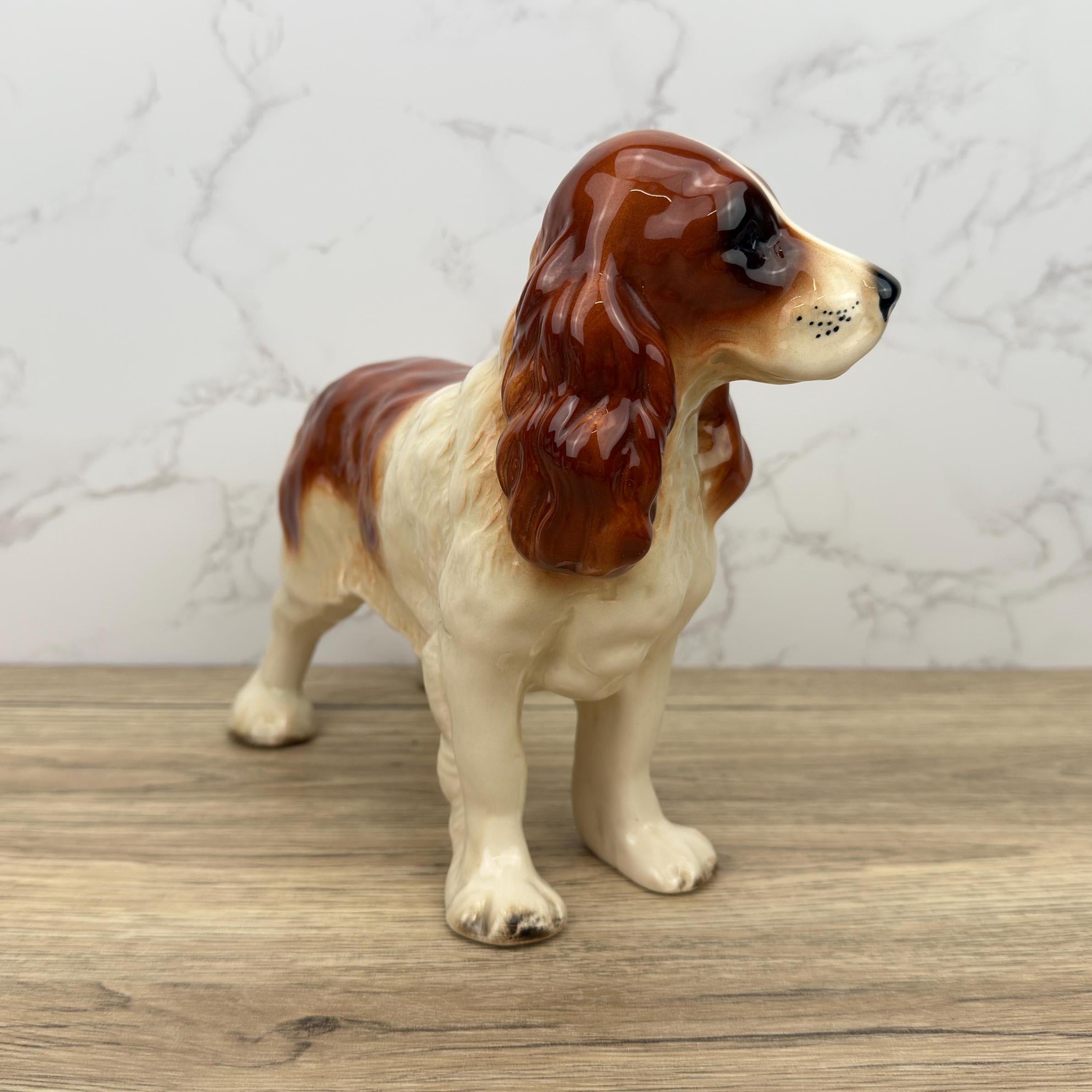 Vintage Coopercraft Ceramic Springer Spaniel Figurine, England