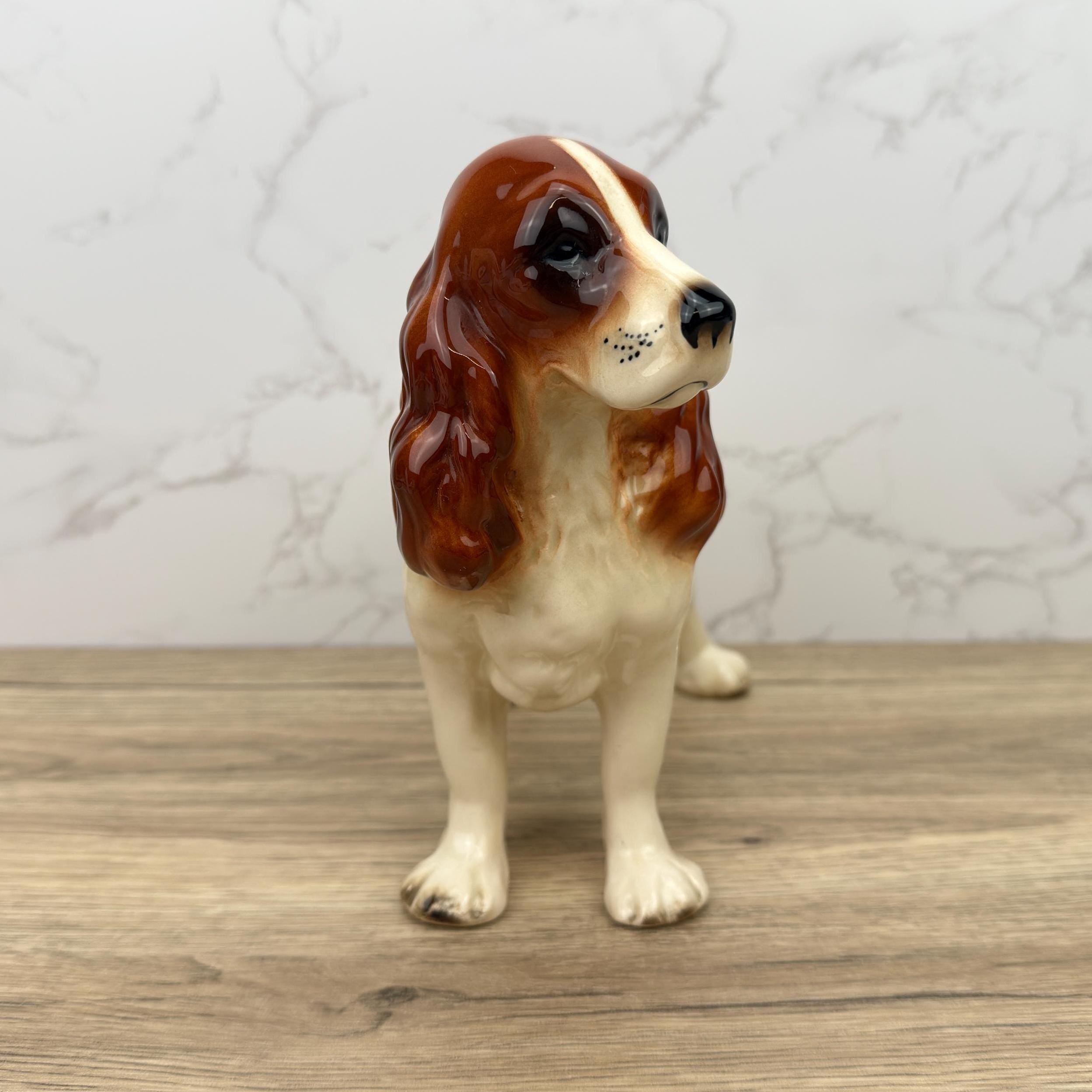 Vintage Coopercraft Ceramic Springer Spaniel Figurine, England