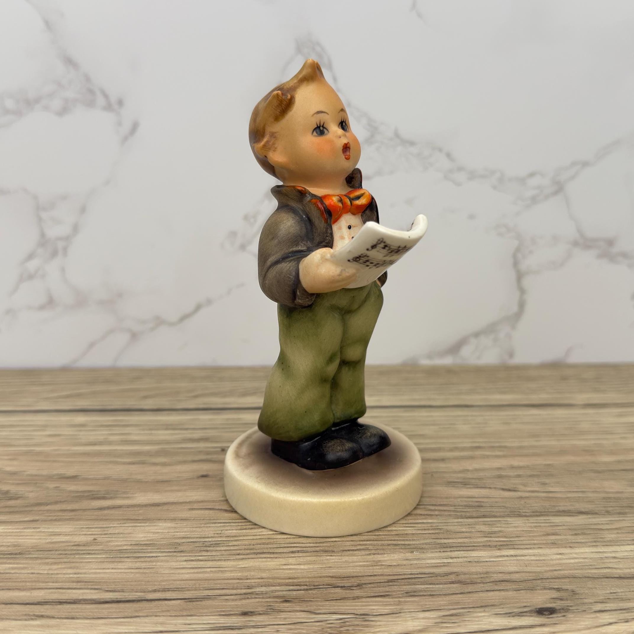Vintage Porcelain Goebel Hummel #135 The Soloist Figurine 5", Western Germany - Porcelain Hand Made Figurines