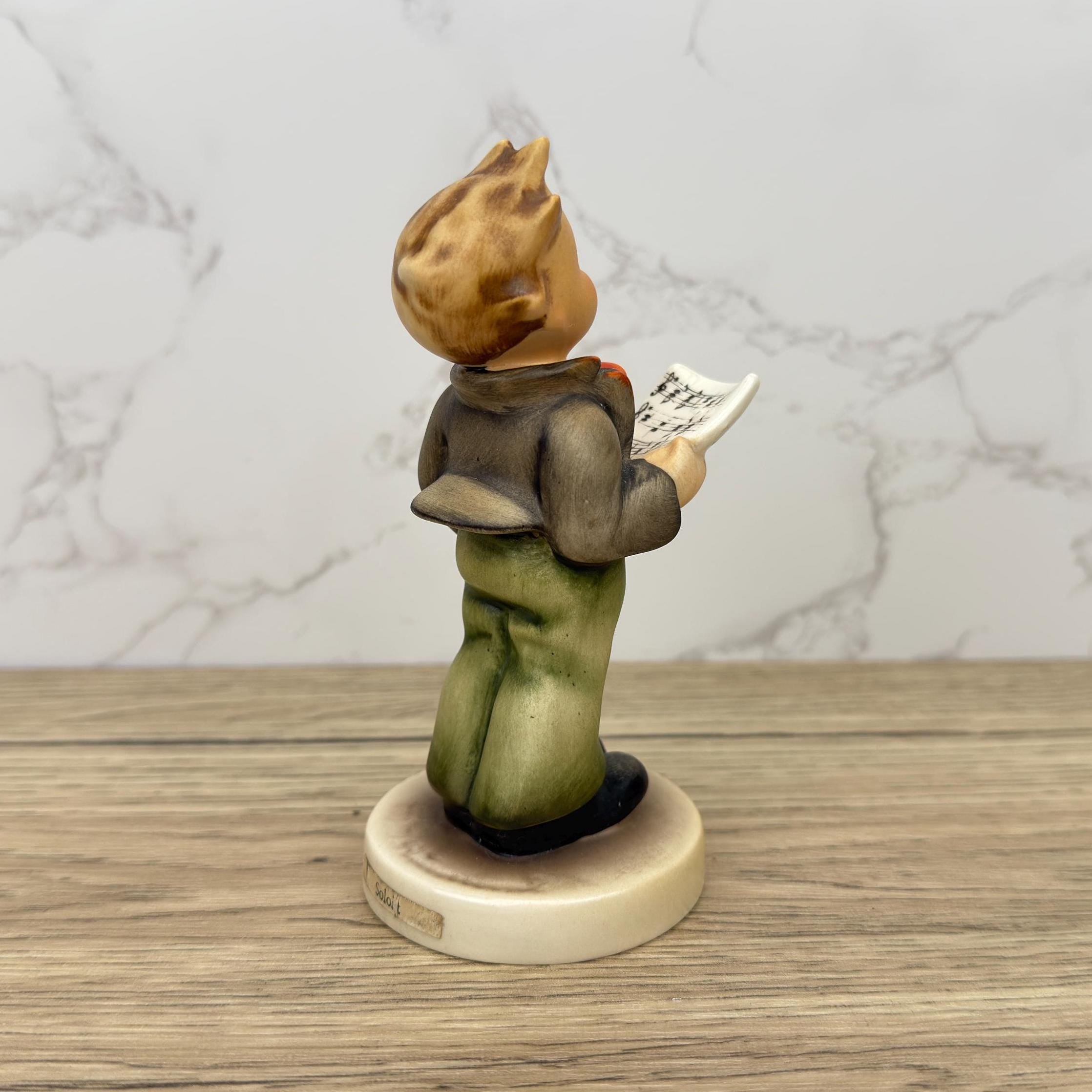 Vintage Porcelain Goebel Hummel #135 The Soloist Figurine 5", Western Germany - Porcelain Hand Made Figurines