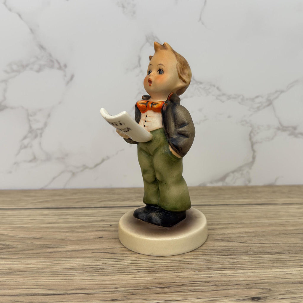 Vintage Porcelain Goebel Hummel #135 The Soloist Figurine 5", Western Germany - Porcelain Hand Made Figurines