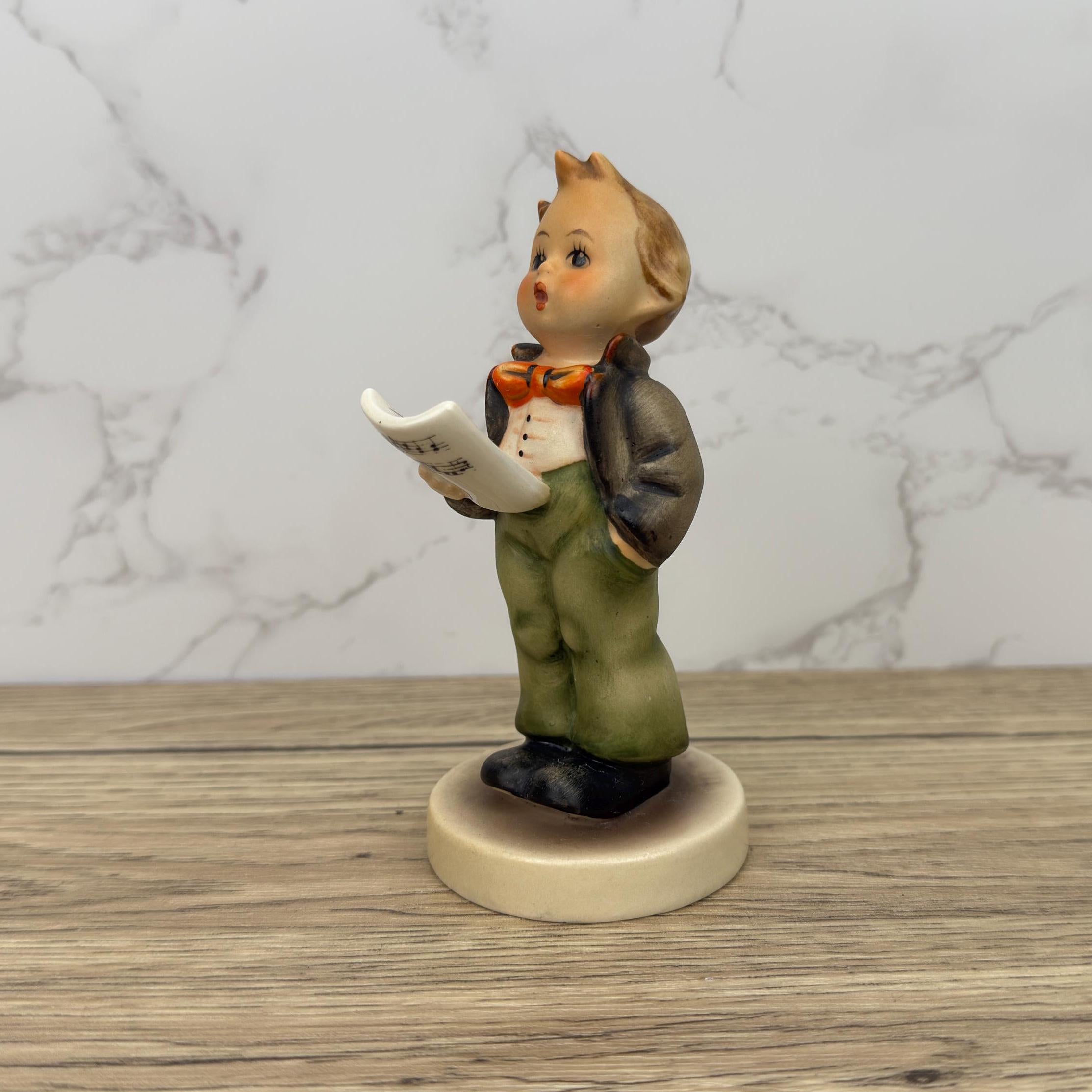 Vintage Porcelain Goebel Hummel #135 The Soloist Figurine 5", Western Germany - Porcelain Hand Made Figurines
