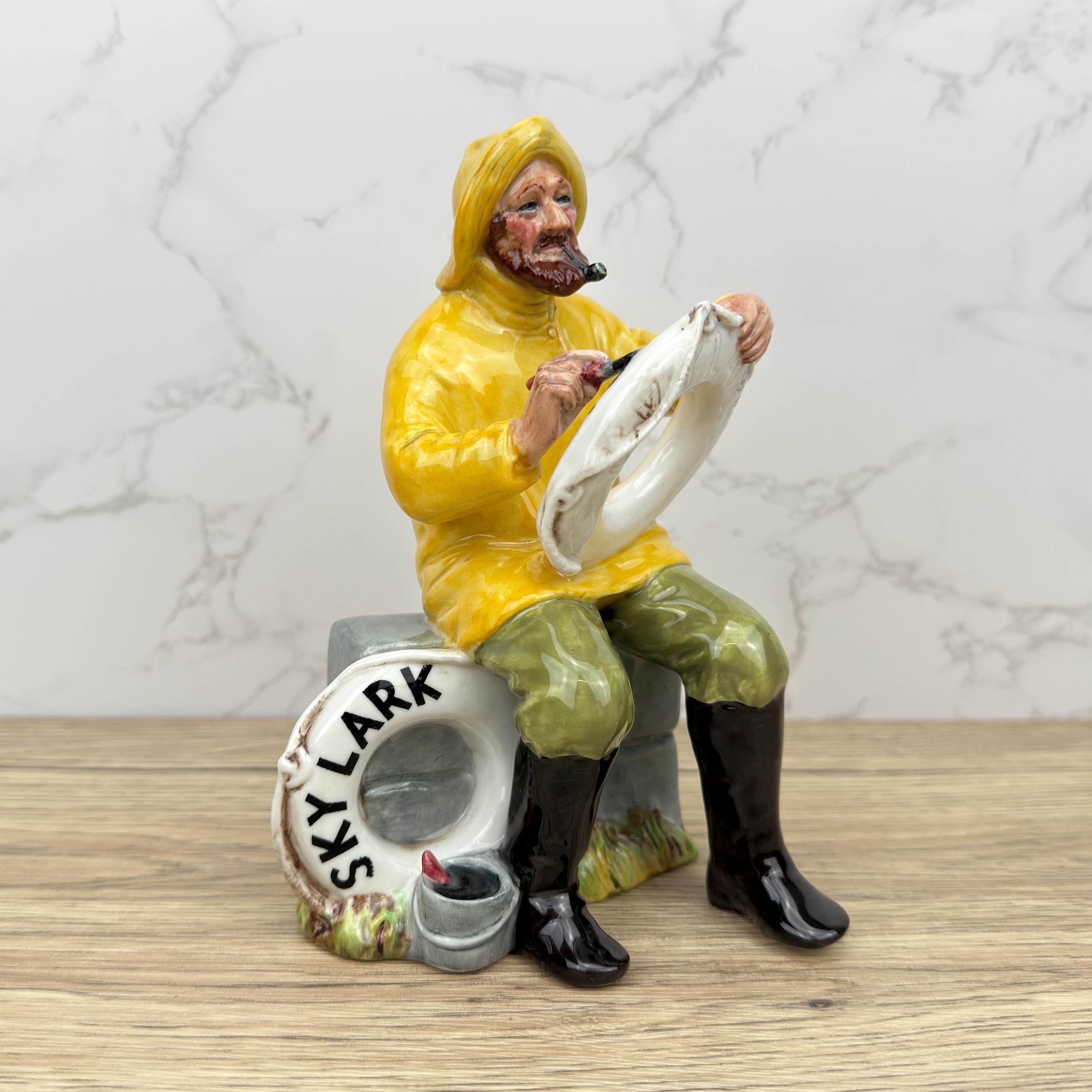 Vintage Royal Doulton "The Boatman" Figurine, Collectible Fine Bone China