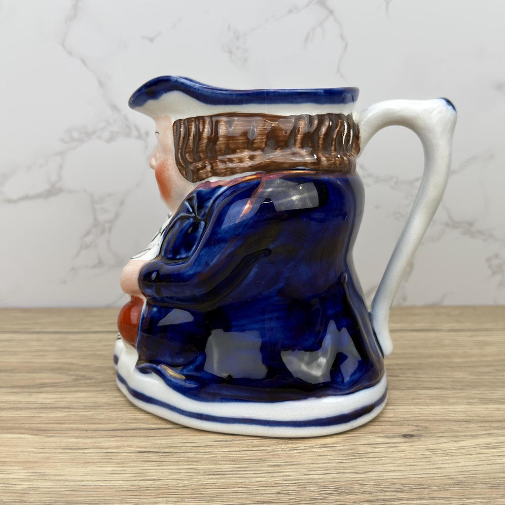 Antique Allertons Toby Jug, Gaudy Copper Lustre, Staffordshire Pottery