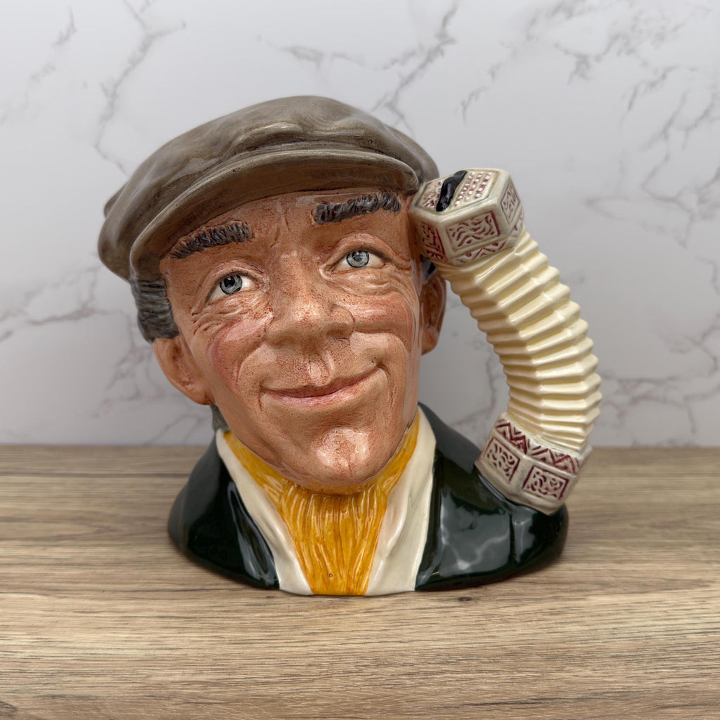 Royal Doulton Toby Jug, The Busker D6775, Vintage Home Decor