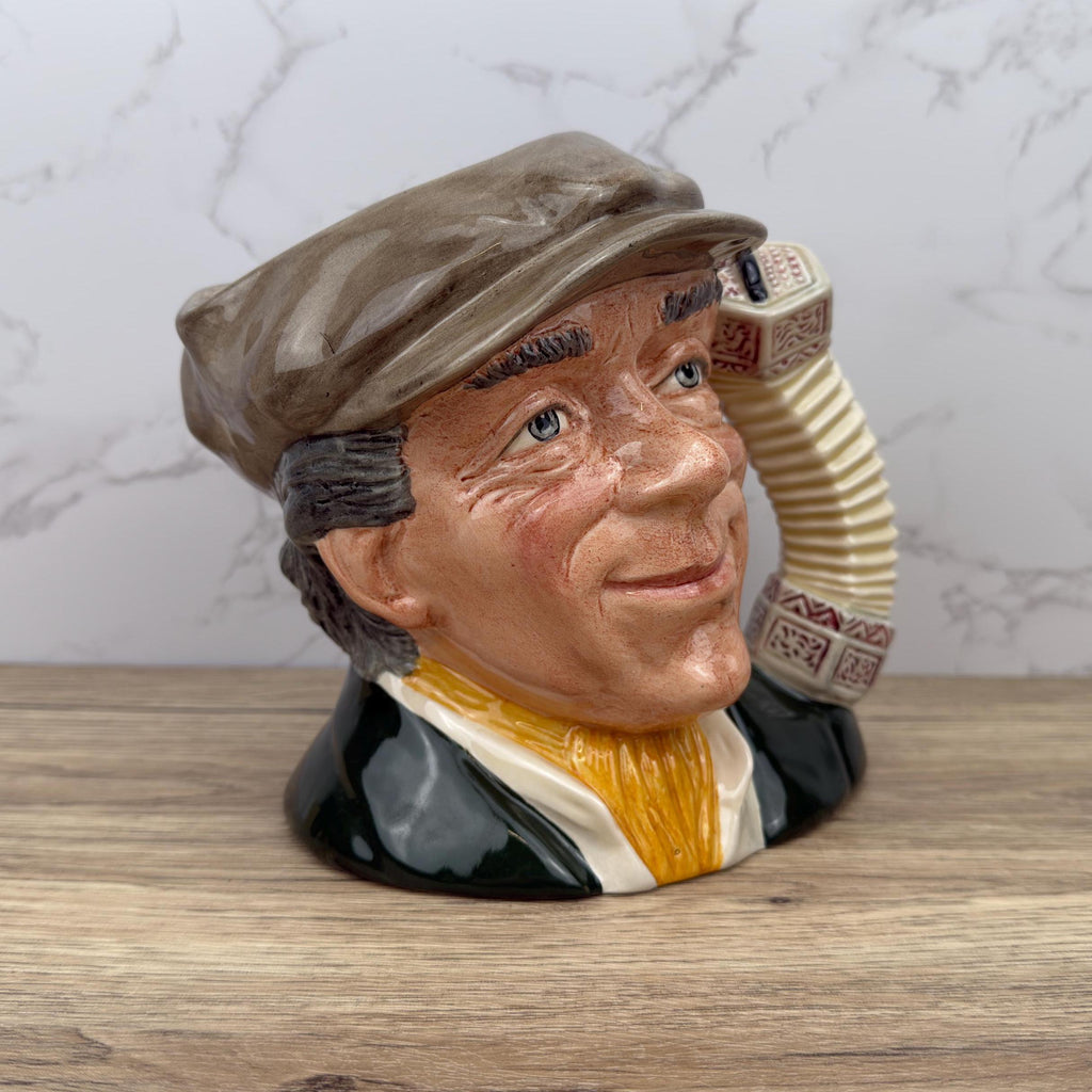 Royal Doulton Toby Jug, The Busker D6775, Vintage Home Decor