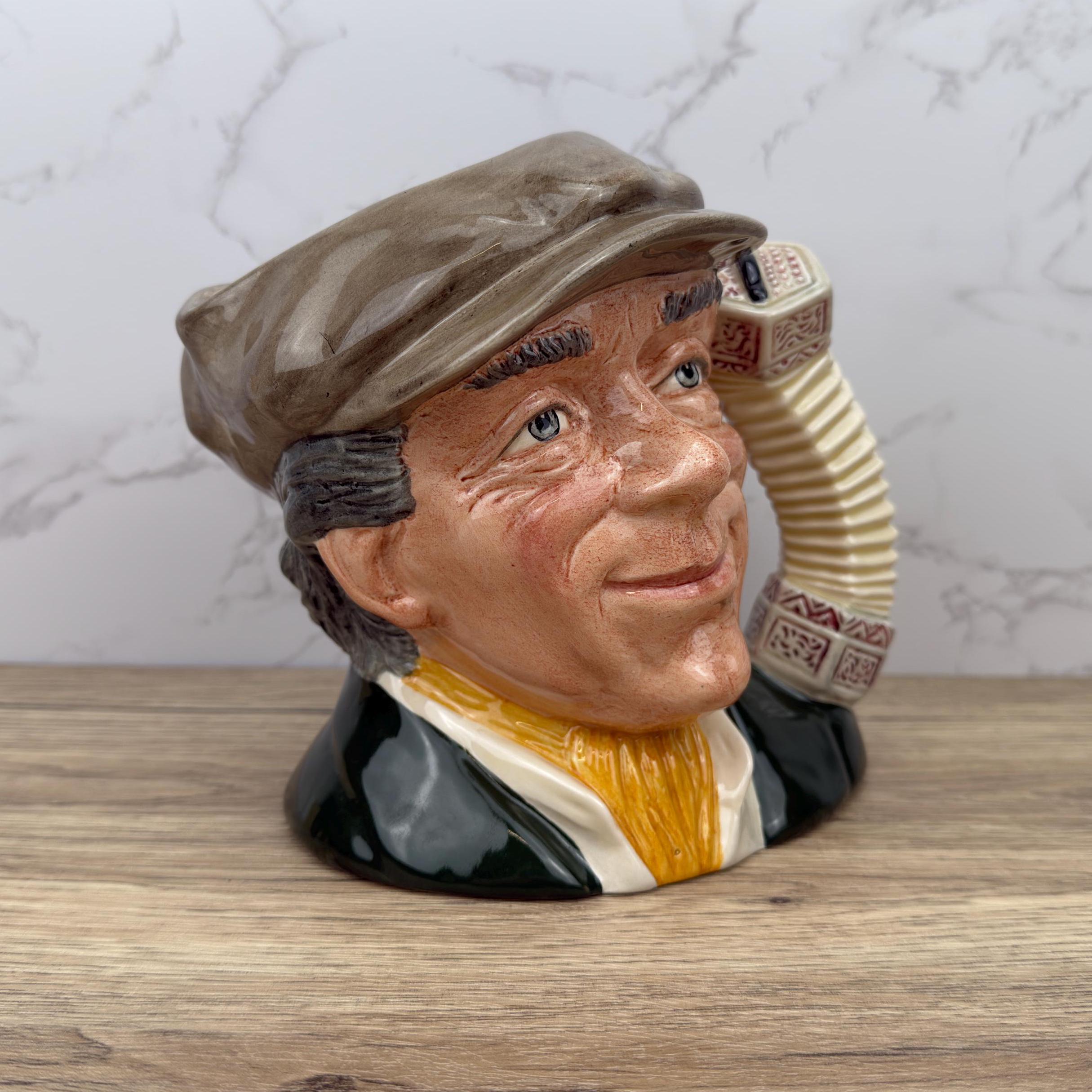 Royal Doulton Toby Jug, The Busker D6775, Vintage Home Decor