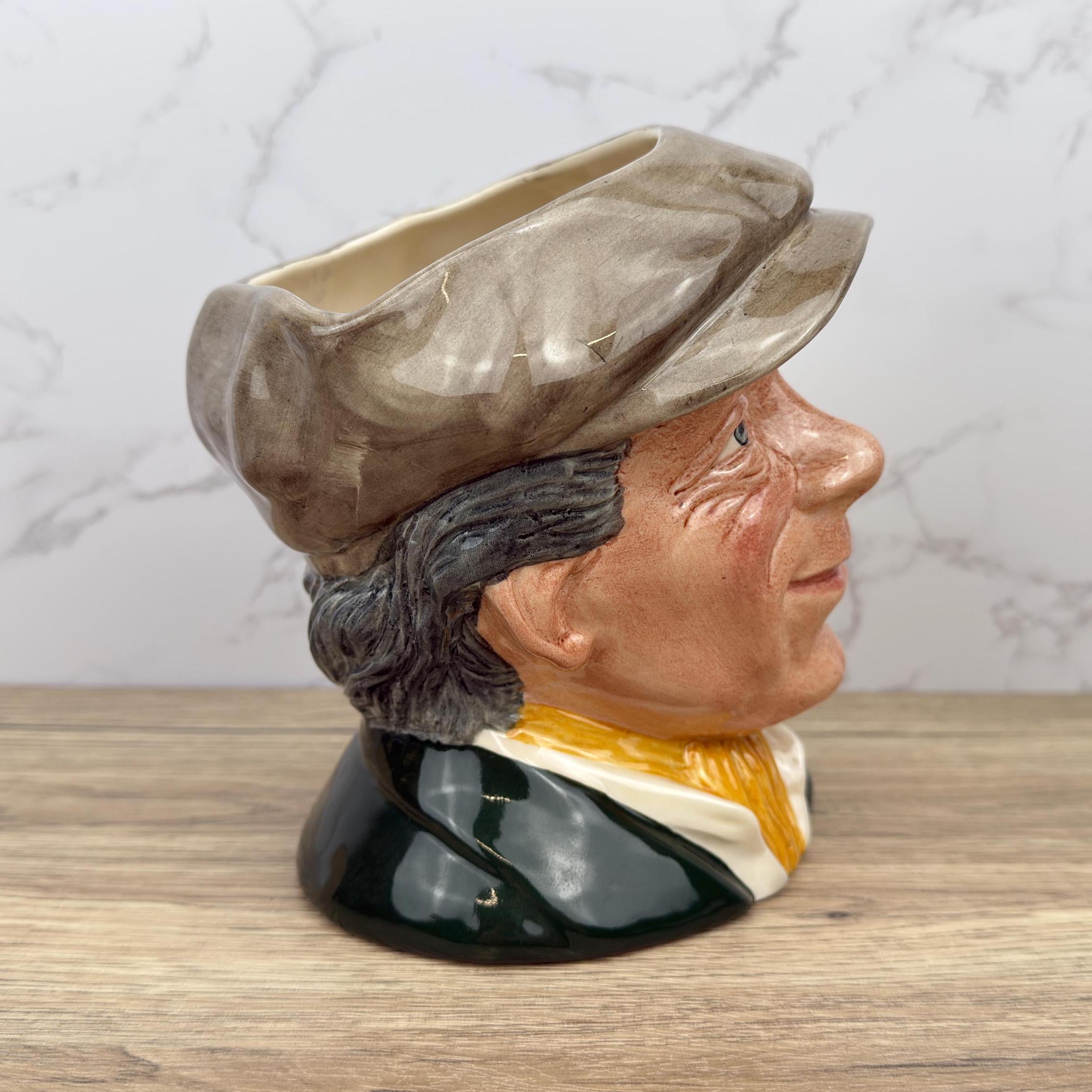 Royal Doulton Toby Jug, The Busker D6775, Vintage Home Decor