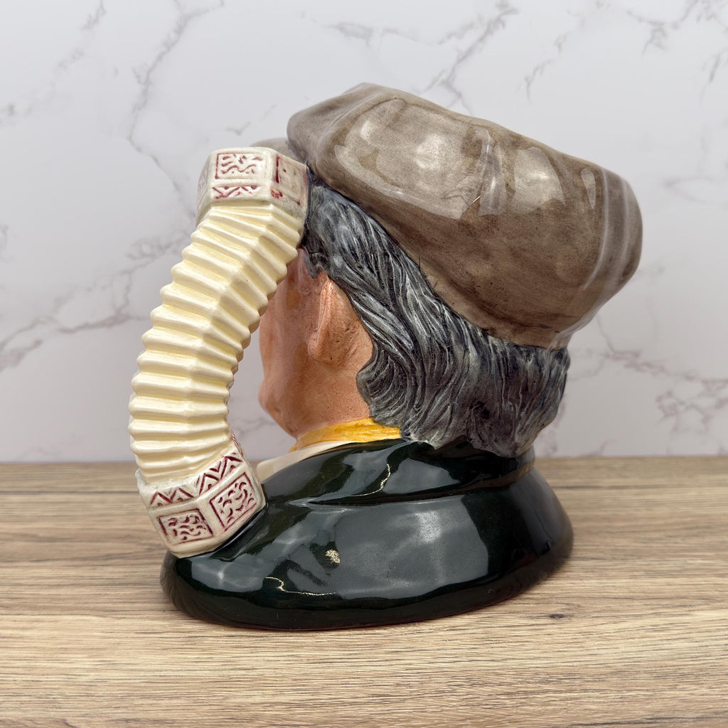 Royal Doulton Toby Jug, The Busker D6775, Vintage Home Decor